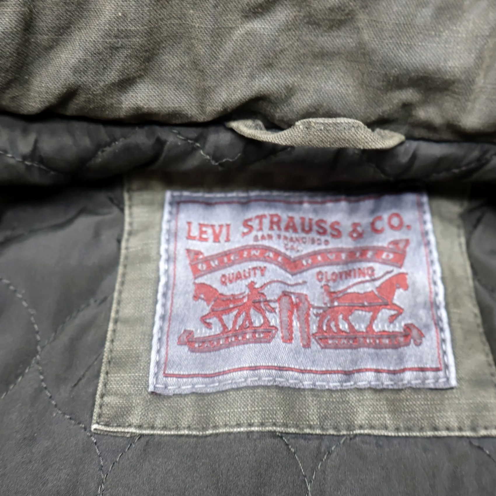 Levi's Levis Jacket Mens Medium Brown Washed Canvas Full Zip Rugged Military Field Size US M / EU 48-50 / 2 - 6 Thumbnail