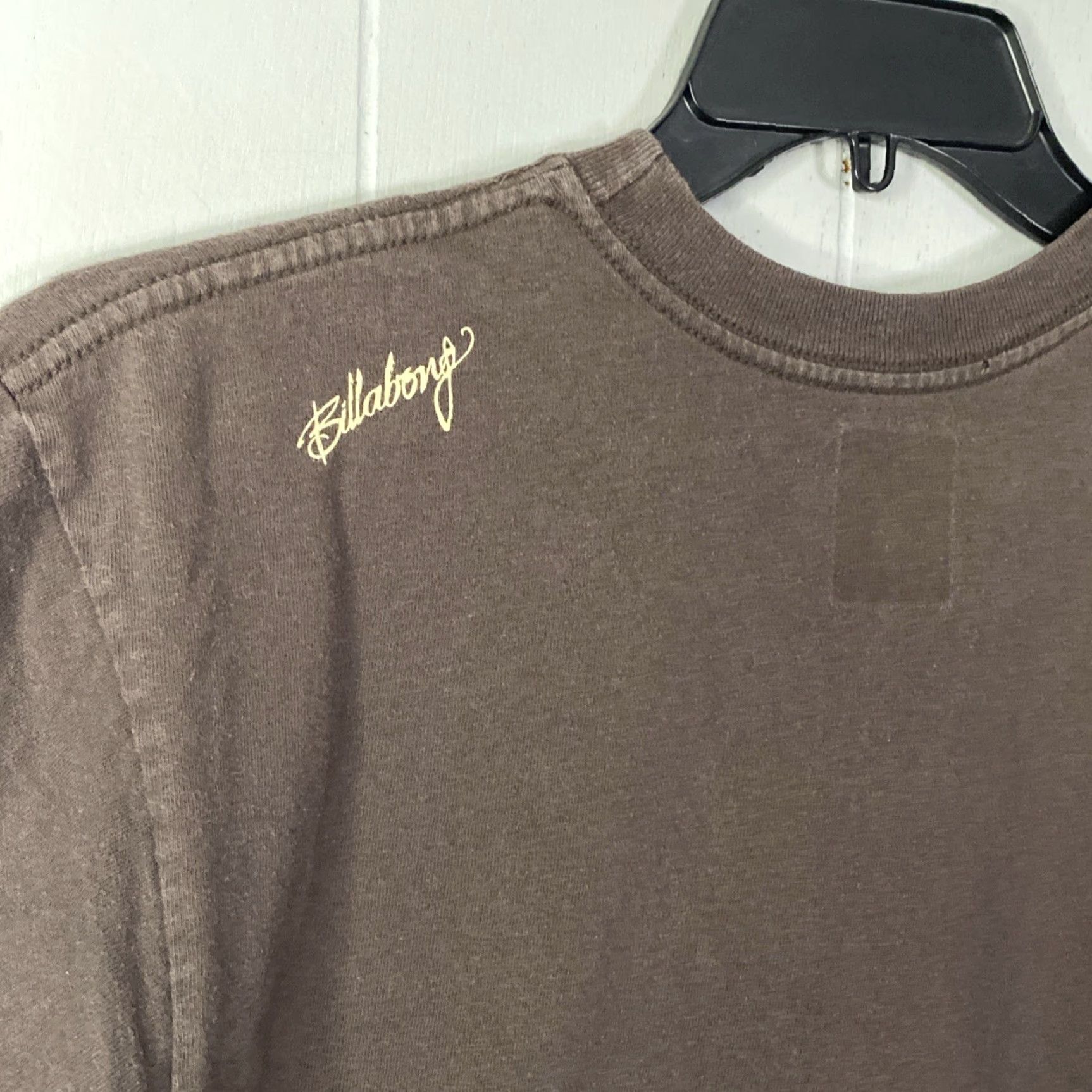 Billabong VINTAGE Billabong T-Shirt Mens M Graphic Print Crew Neck Short Sleeve Brown Black Graphic Punk Grunge Skater 2000s Y2k Goth Retro Surf Rock Mens Size US M / EU 48-50 / 2 - 6 Thumbnail