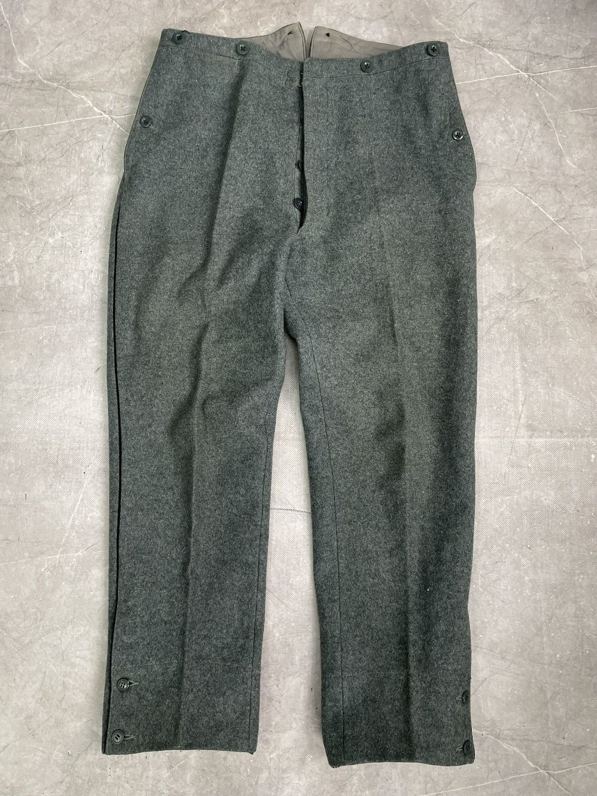 Le Laboureur German Army Wool Trousers swiss army 90s Pants Size US 32 / EU 48 - 1 Thumbnail