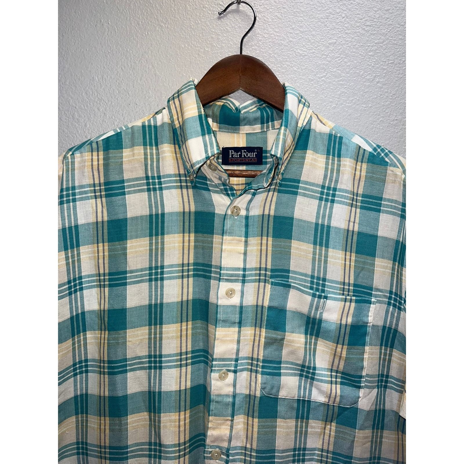 Vintage Vintage Par Four Shirt Button Up Sportswear Golf Large Size US L / EU 52-54 / 3 - 2 Thumbnail