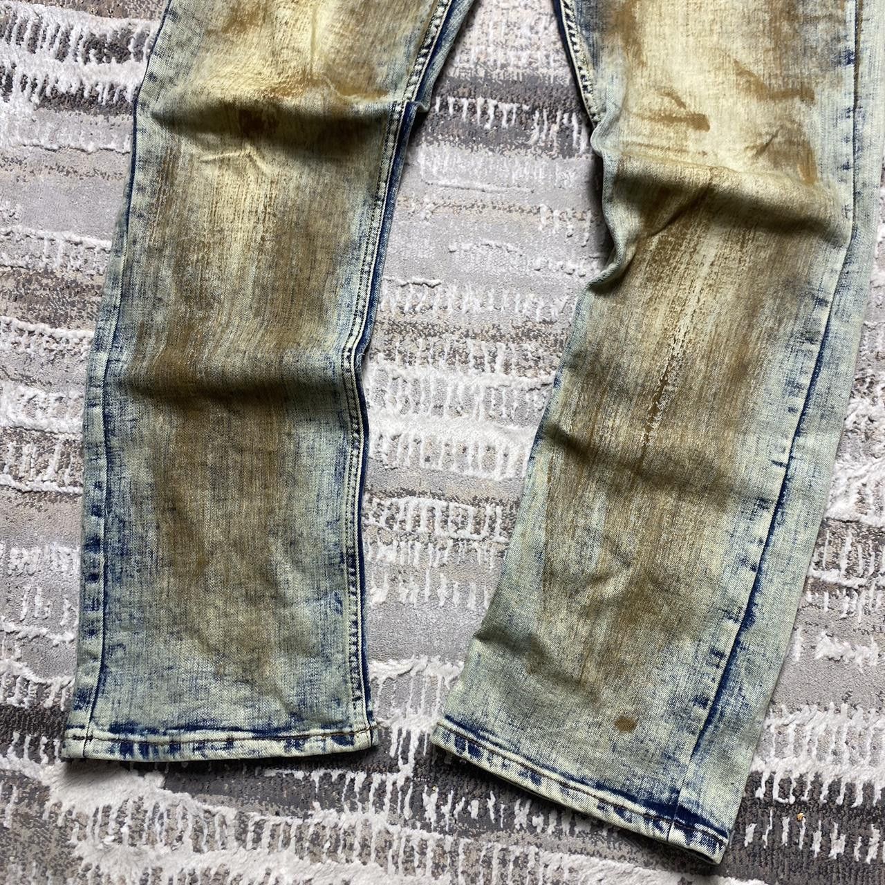 Japanese Brand 00s Rock Rebel Rugged Jeans Size US 34 / EU 50 - 3 Thumbnail