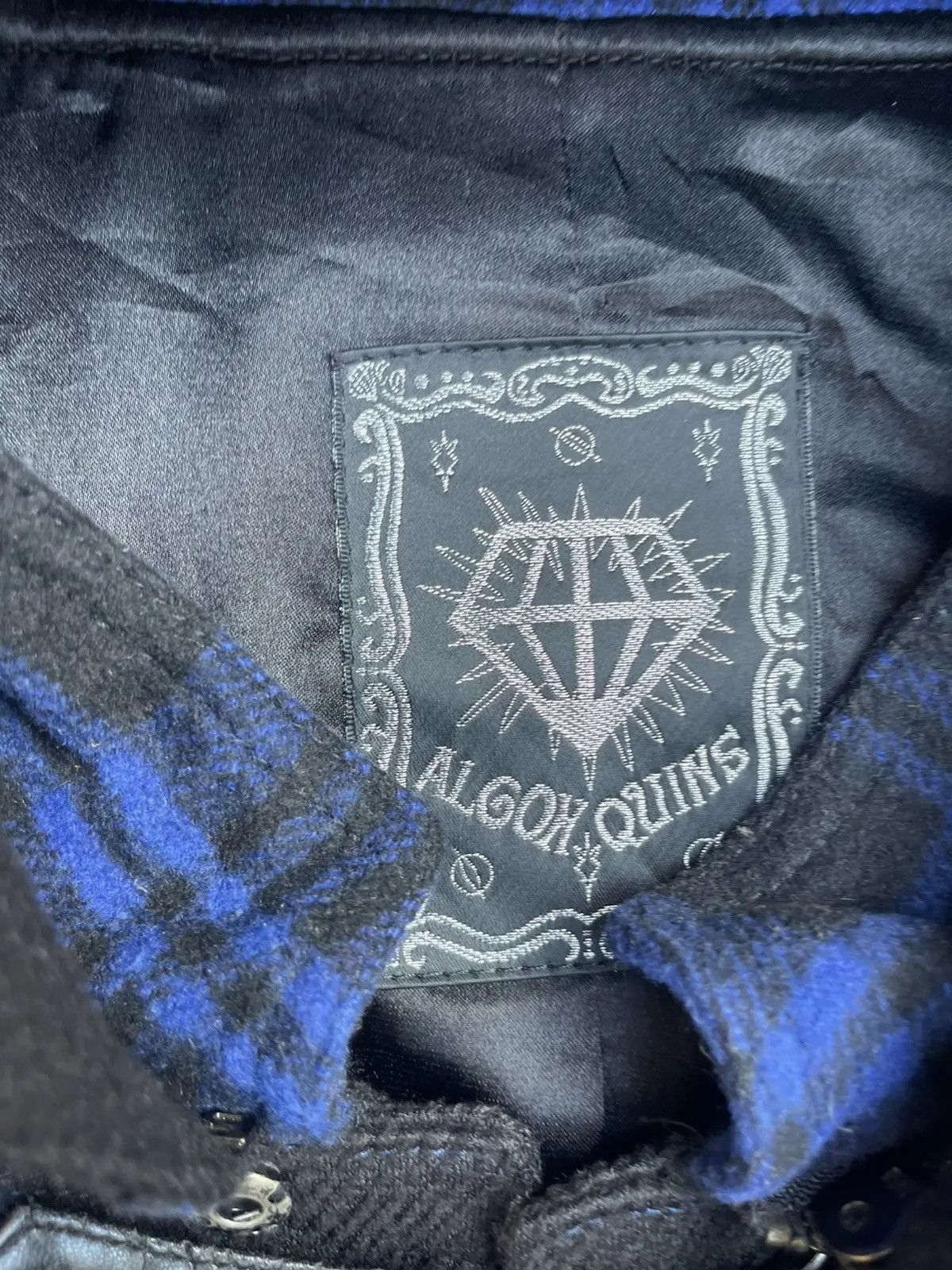14th Addiction Algonquins Japan Cyber Punk Bondage Plaid Faux Fur Parka Size US M / EU 48-50 / 2 - 4 Thumbnail