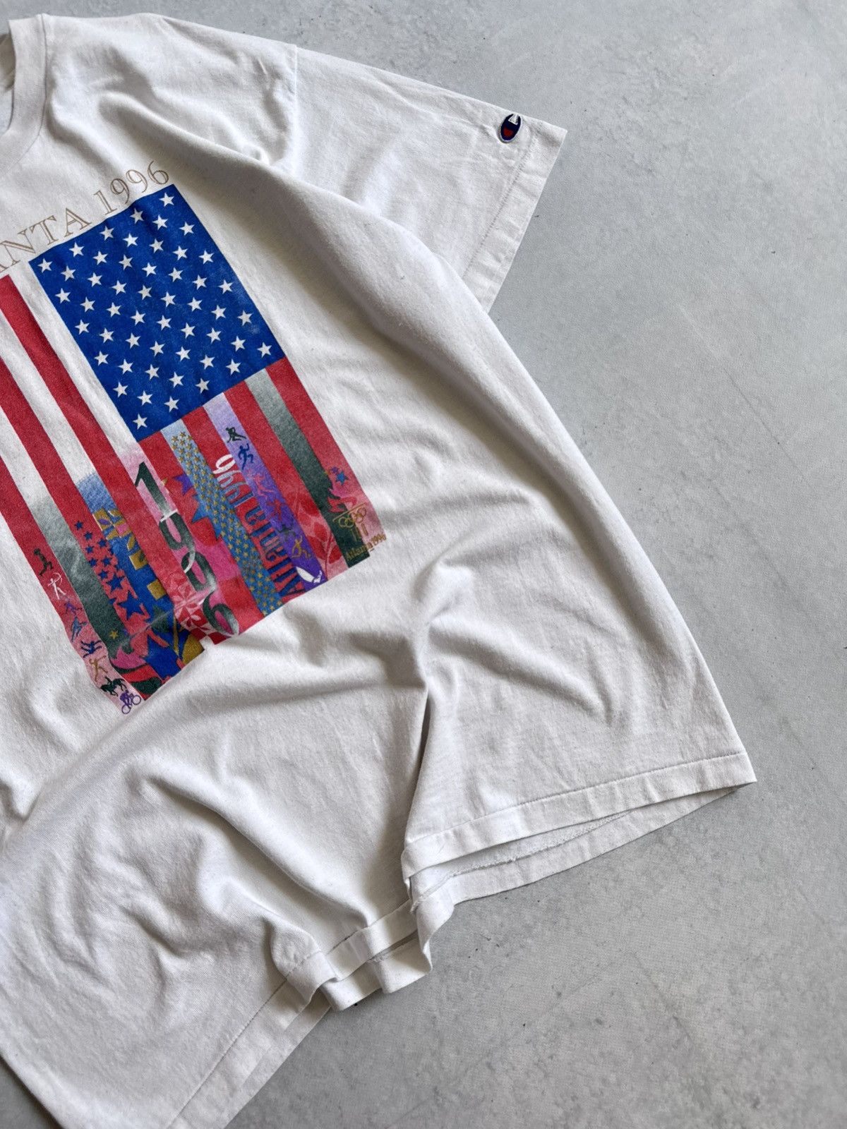 Champion Vintage Champion Atlanta Olympics Game 1996 Rare Tee Size US XL / EU 56 / 4 - 8 Thumbnail