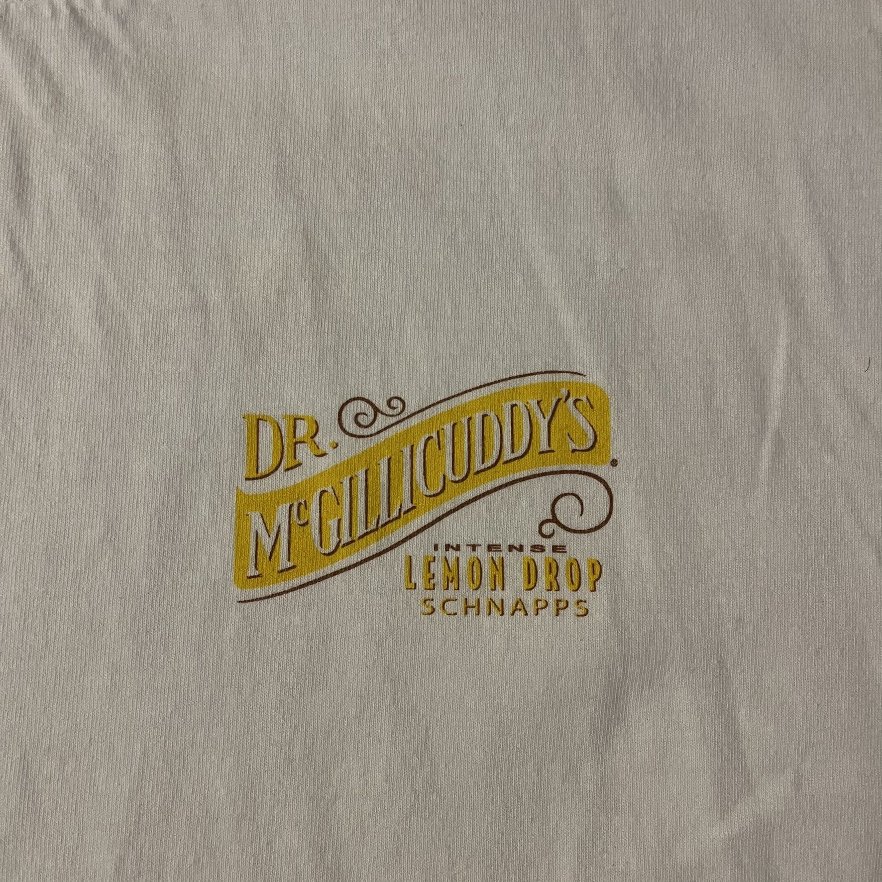 Alstyle 00s 2000s Dr. Mcgillicuddy's Intense Lemon Drop Schnapps Tee Size US XL / EU 56 / 4 - 3 Thumbnail
