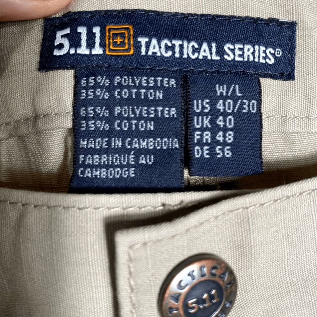 Vintage 5.11 Tactical Series Men's Pants Khaki Straight Leg Hiking 40 x 30 Regular Mens Pants Khaki 65% Polyester 35% Cotton Size US 40 / EU 56 - 7 Thumbnail