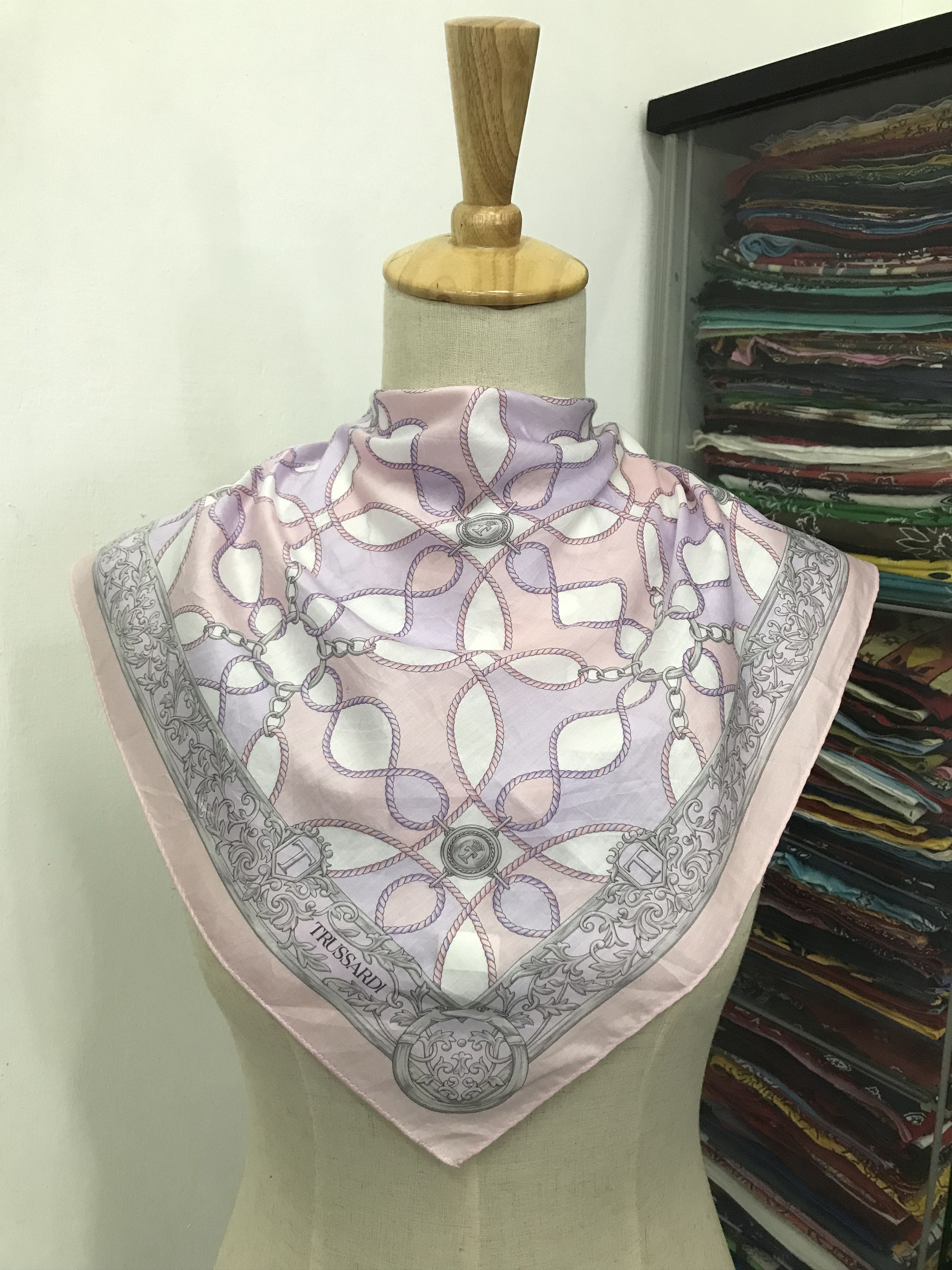 Trussardi Vintage Trussardi Silk Scarf Size ONE SIZE - 1 Thumbnail