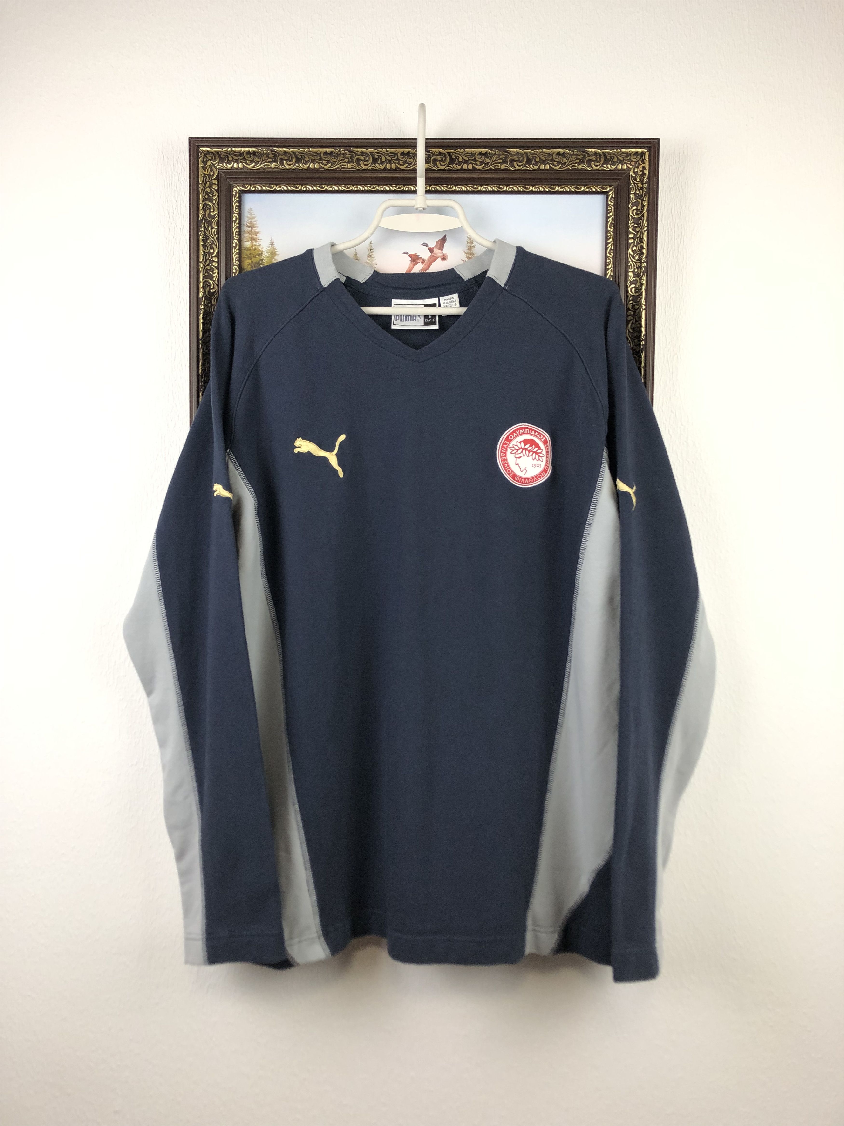 Vintage Vintage Olympiacos Olympiakos Football Sweatshirt Jacket Size US L / EU 52-54 / 3 - 1 Thumbnail