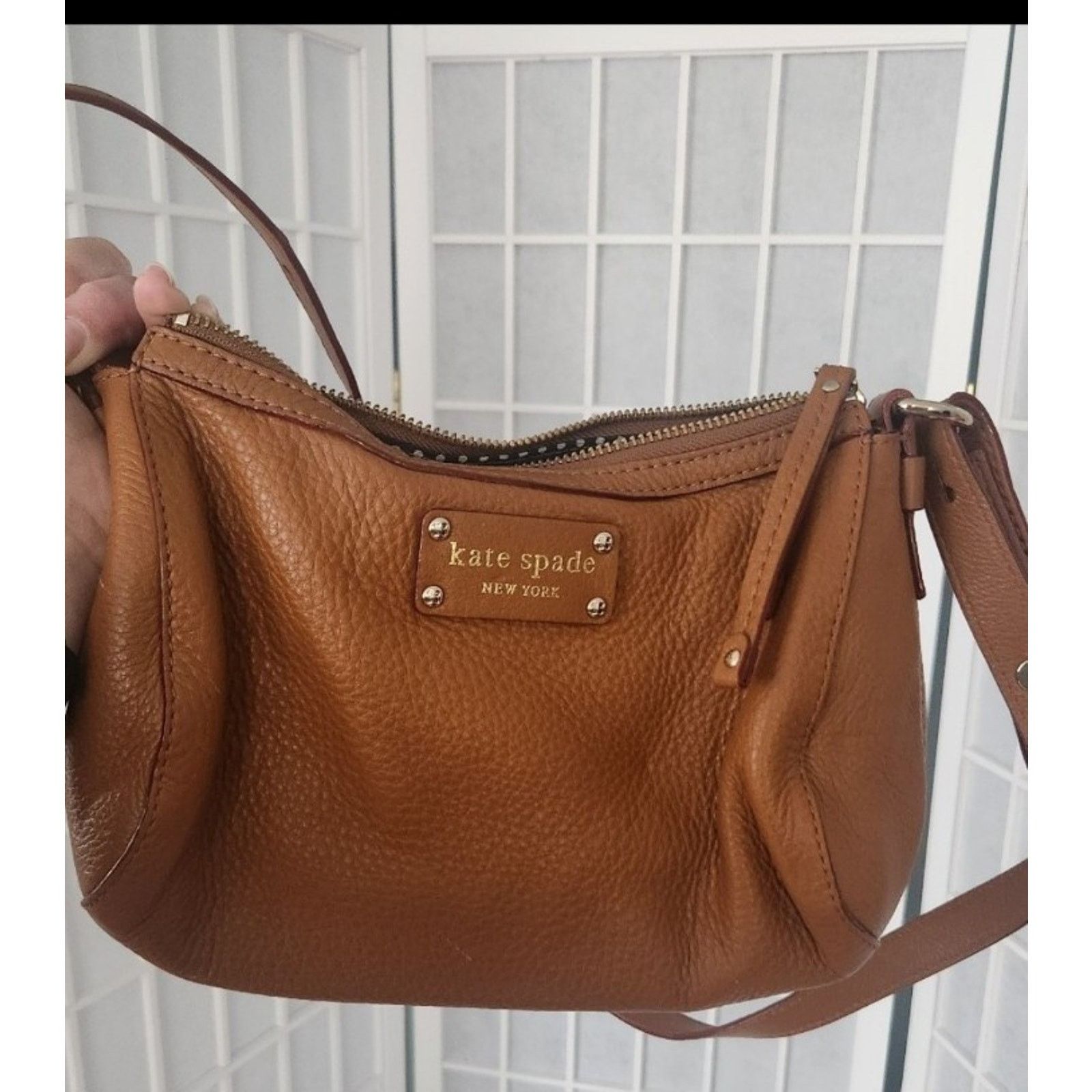 Kate Spade Kate Spade Camel Leather Shoulder Bag Size ONE SIZE - 1 Thumbnail