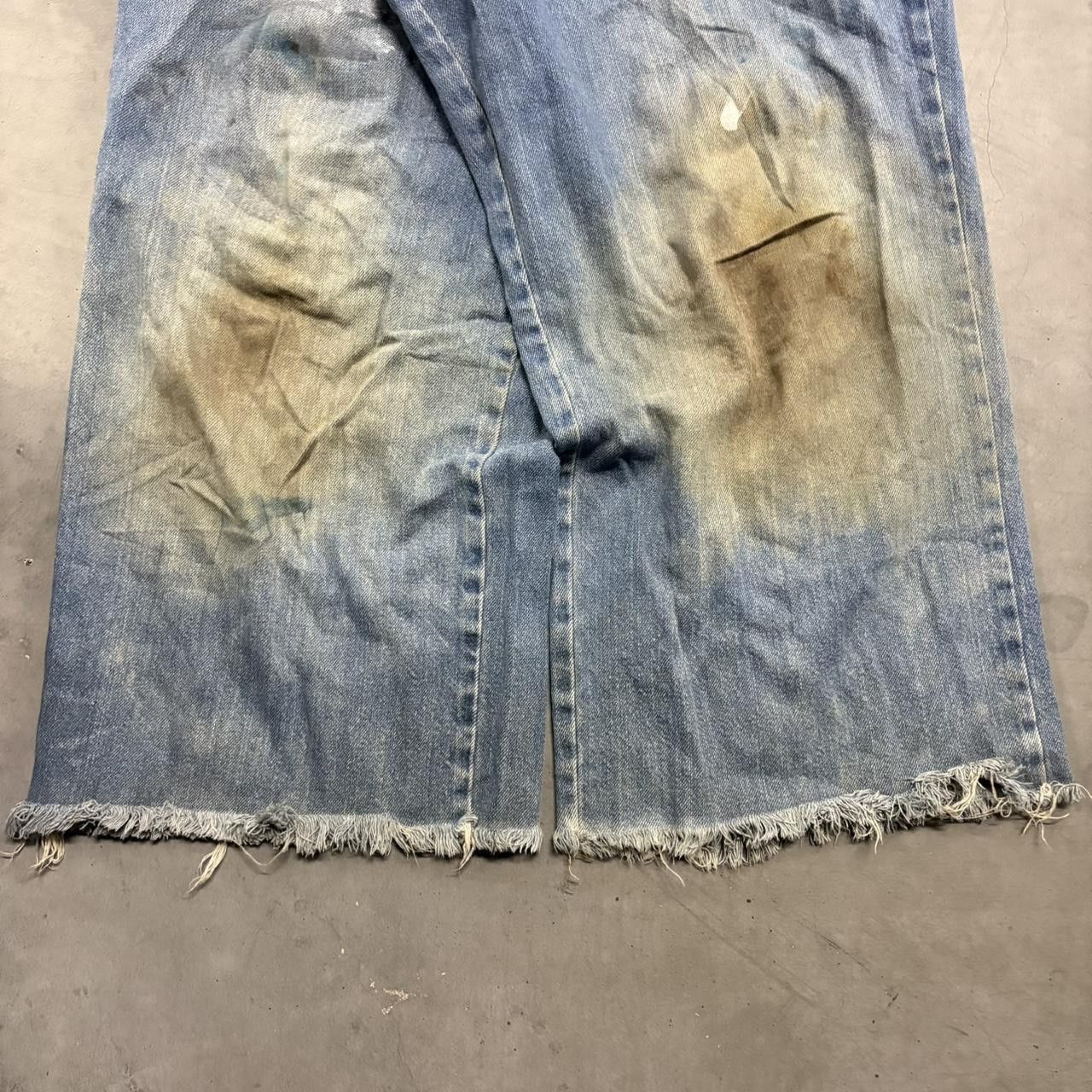 Vintage Crazy Vintage Y2K/2000s Super Baggy Super WideLeg Short Medium Wash Denim Jeans! Size US 36 / EU 52 - 5 Thumbnail