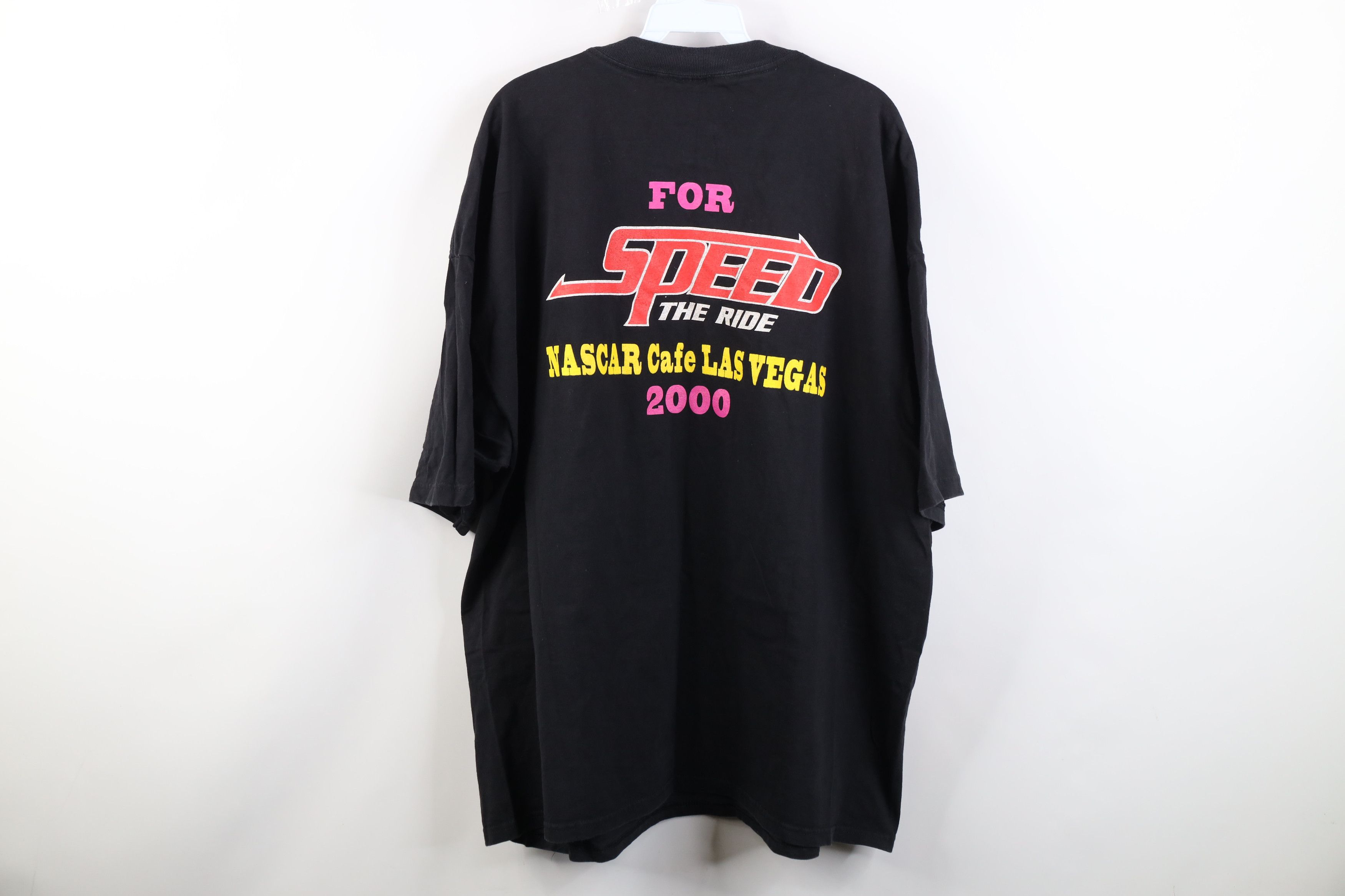 Vintage Vintage Y2K 2000 NASCAR Cafe Speed the Ride T-Shirt Black Size US XXL / EU 58 / 5 - 10 Thumbnail
