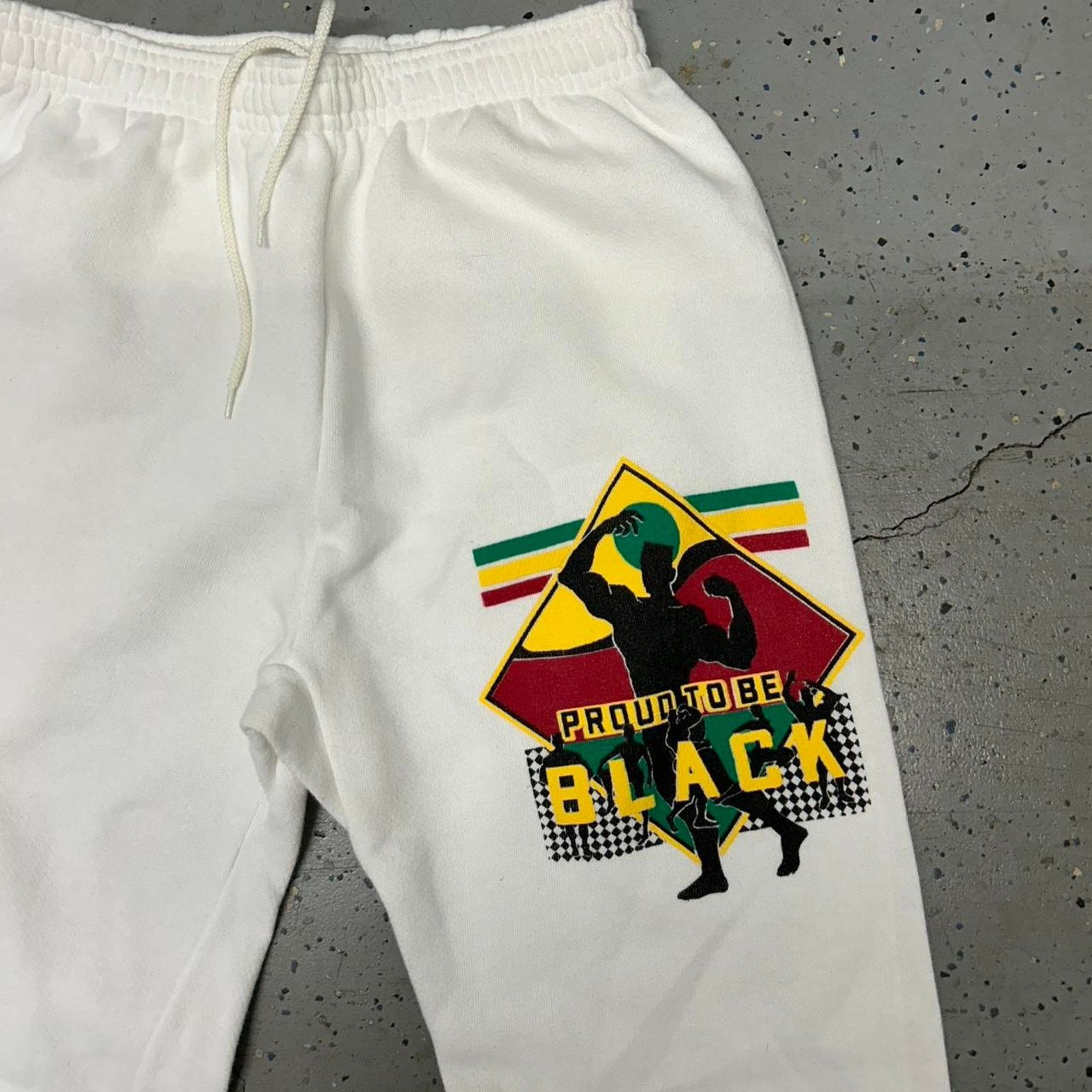 Other VTG White and red Proud to be black sweatpants Size 28" / US 6 / IT 42 - 2 Thumbnail
