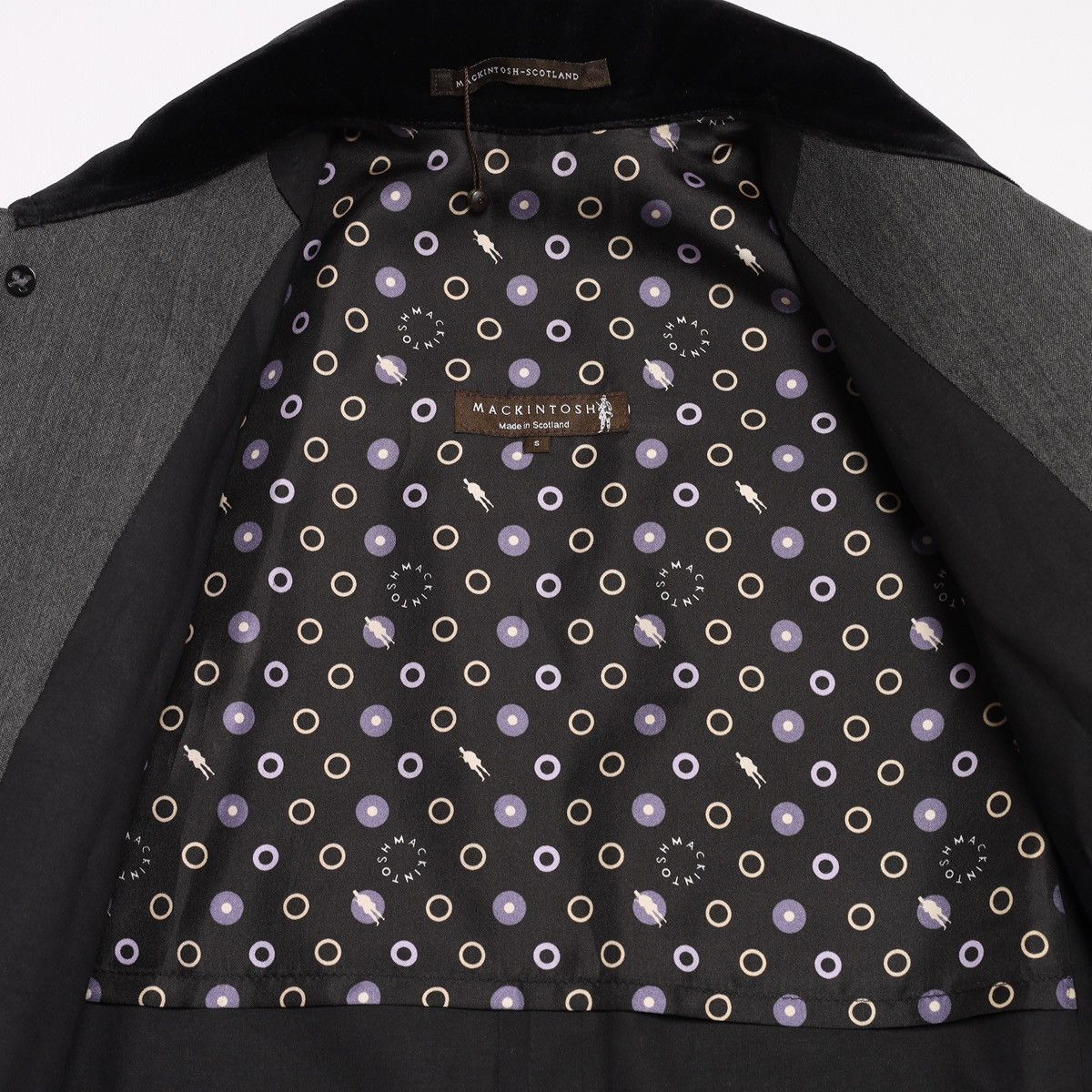 Mackintosh Mackintosh Scotland Wool Coat Gray Rubber Proofed Jacket Size US S / EU 44-46 / 1 - 16 Thumbnail