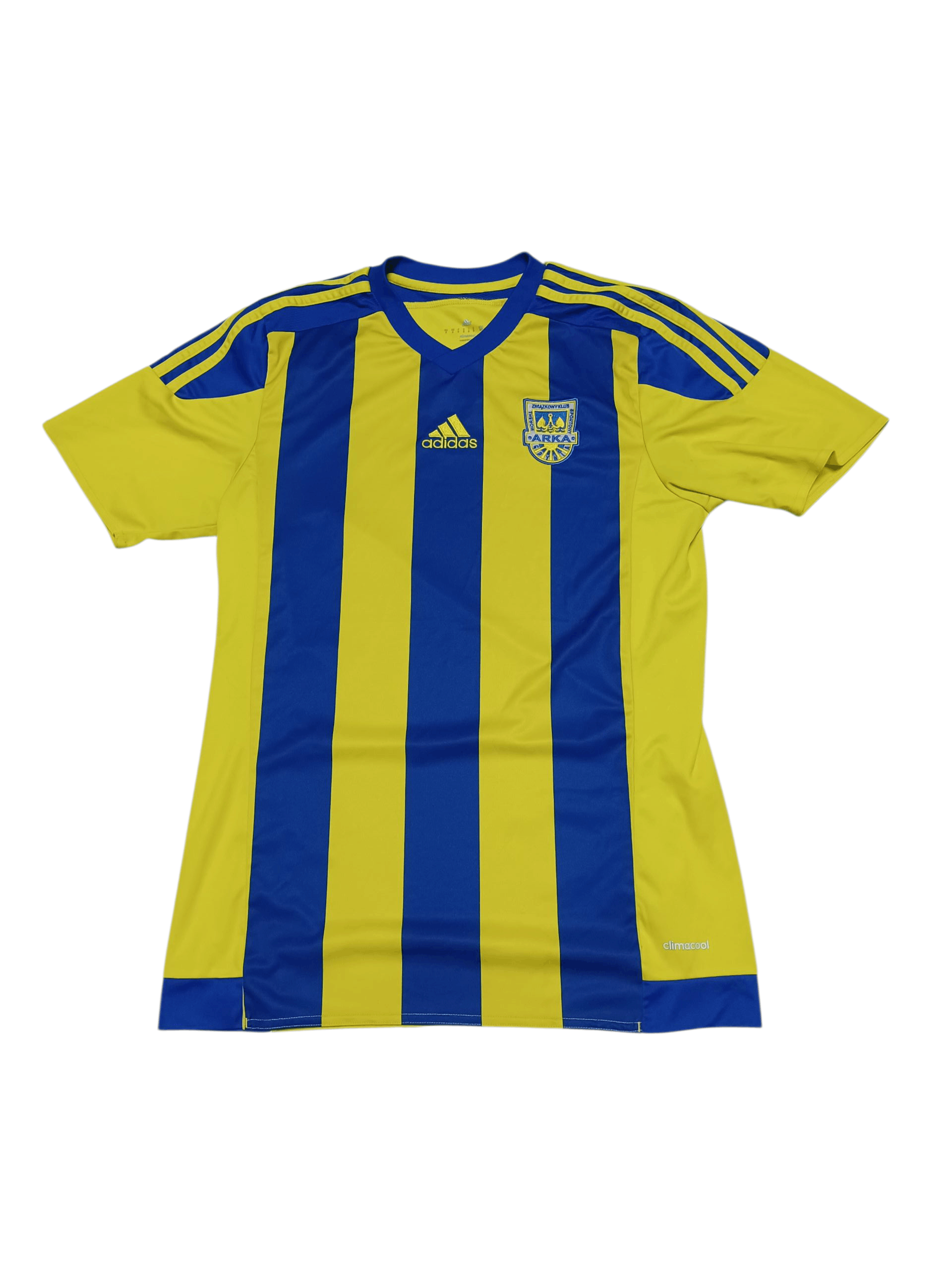 Adidas ARKA GDYNIA ADIDAS 2016 VINTAGE SOCCER JERSEY POLAND Size US S / EU 44-46 / 1 - 1 Thumbnail