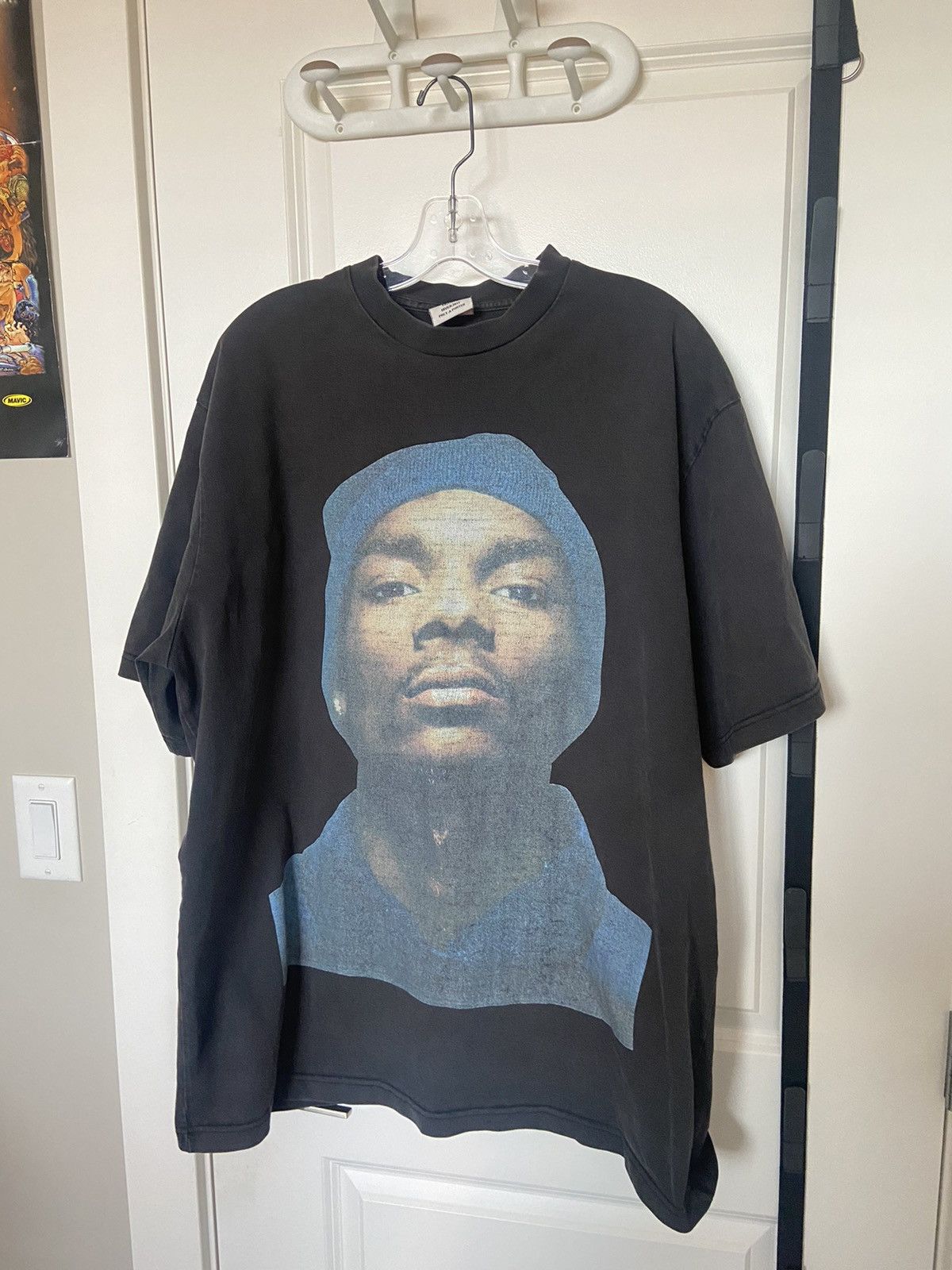 Image of Vetements Fw2017 Snoop Dogg Oversized Large Fit T-Shirt in Black, Men's (Size Small)