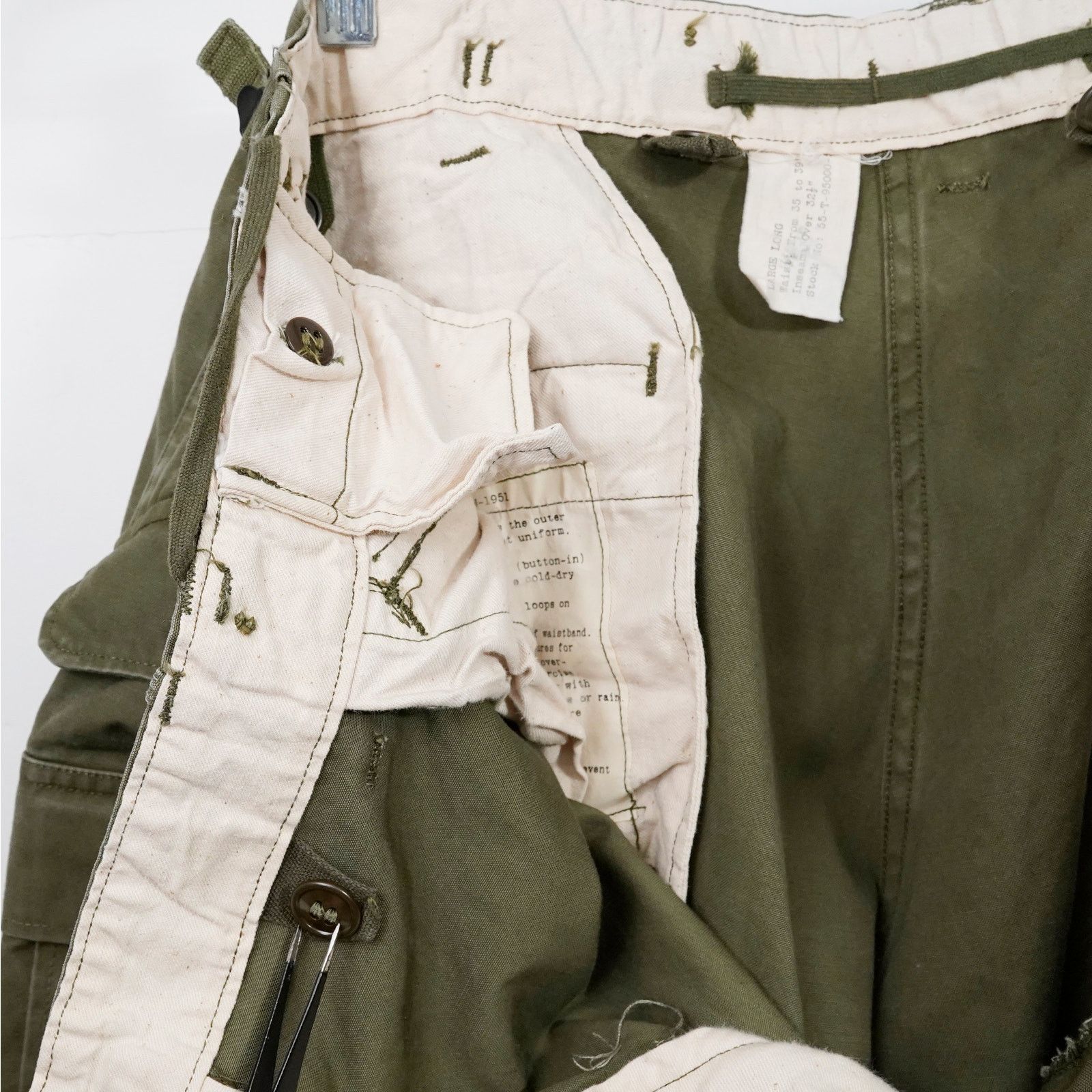 Vintage Vintage 1951 US Army M-51 Field Cargo Pants OG-107 Talon Zip Size US 38 / EU 54 - 16 Thumbnail