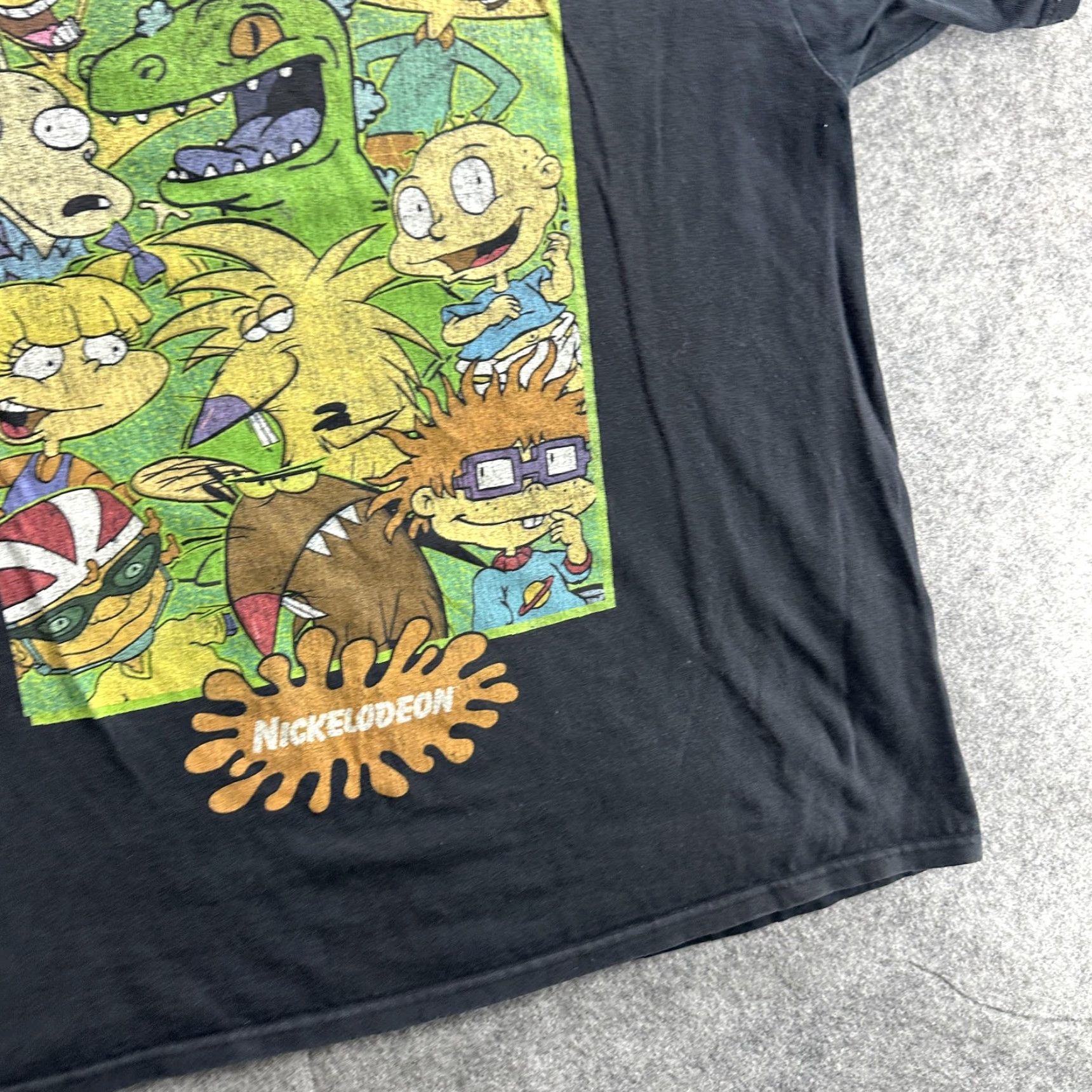 Nickelodeon VINTAGE Nickelodeon Men's T-Shirt Large Cartoon 90s Retro Rugrats Hey Arnold Rocko Graphic Tee Size US L / EU 52-54 / 3 - 6 Thumbnail