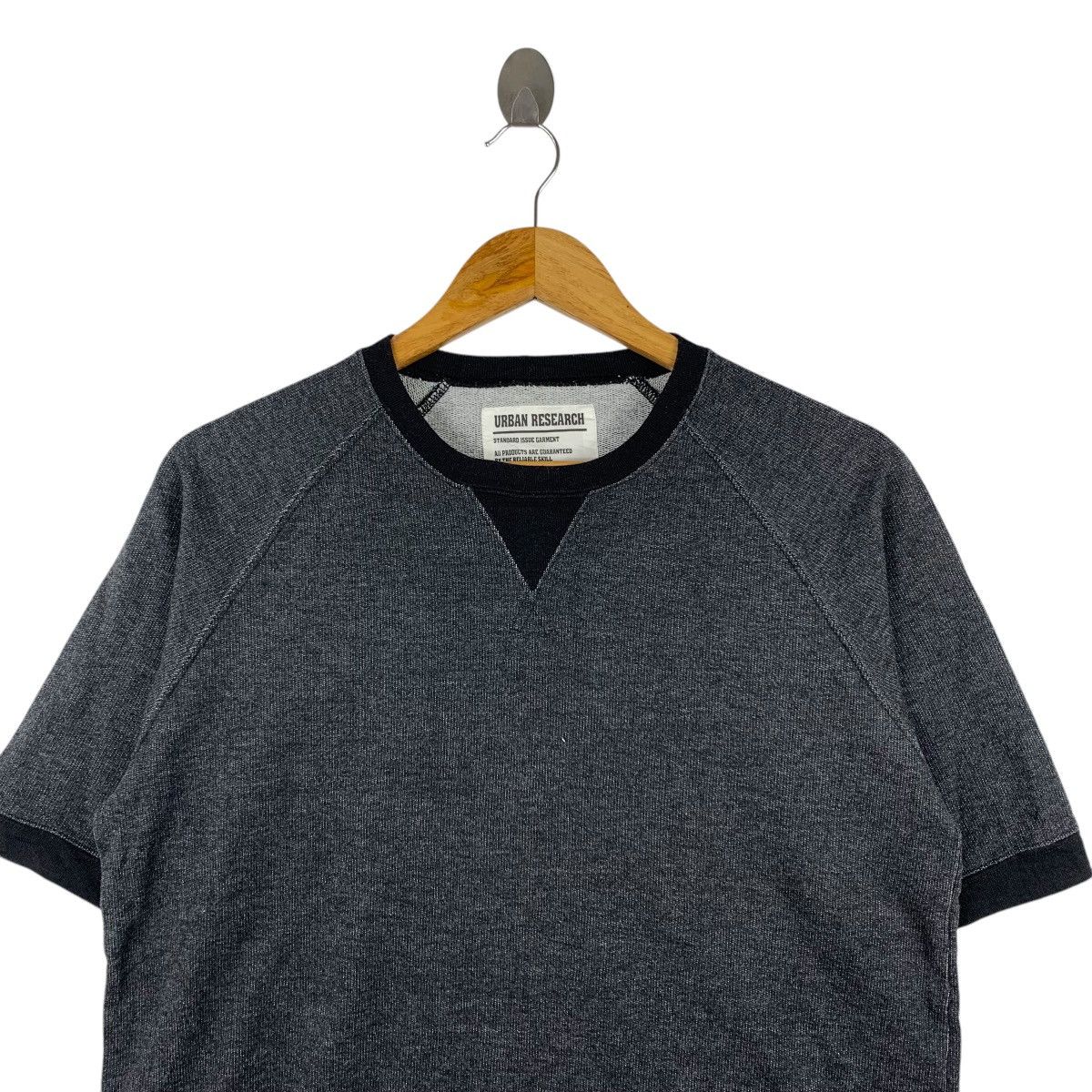 Japanese Brand URBAN RESEARCH Japanese Brand Dark Grey Short Sleeve Shirt Size US M / EU 48-50 / 2 - 2 Thumbnail