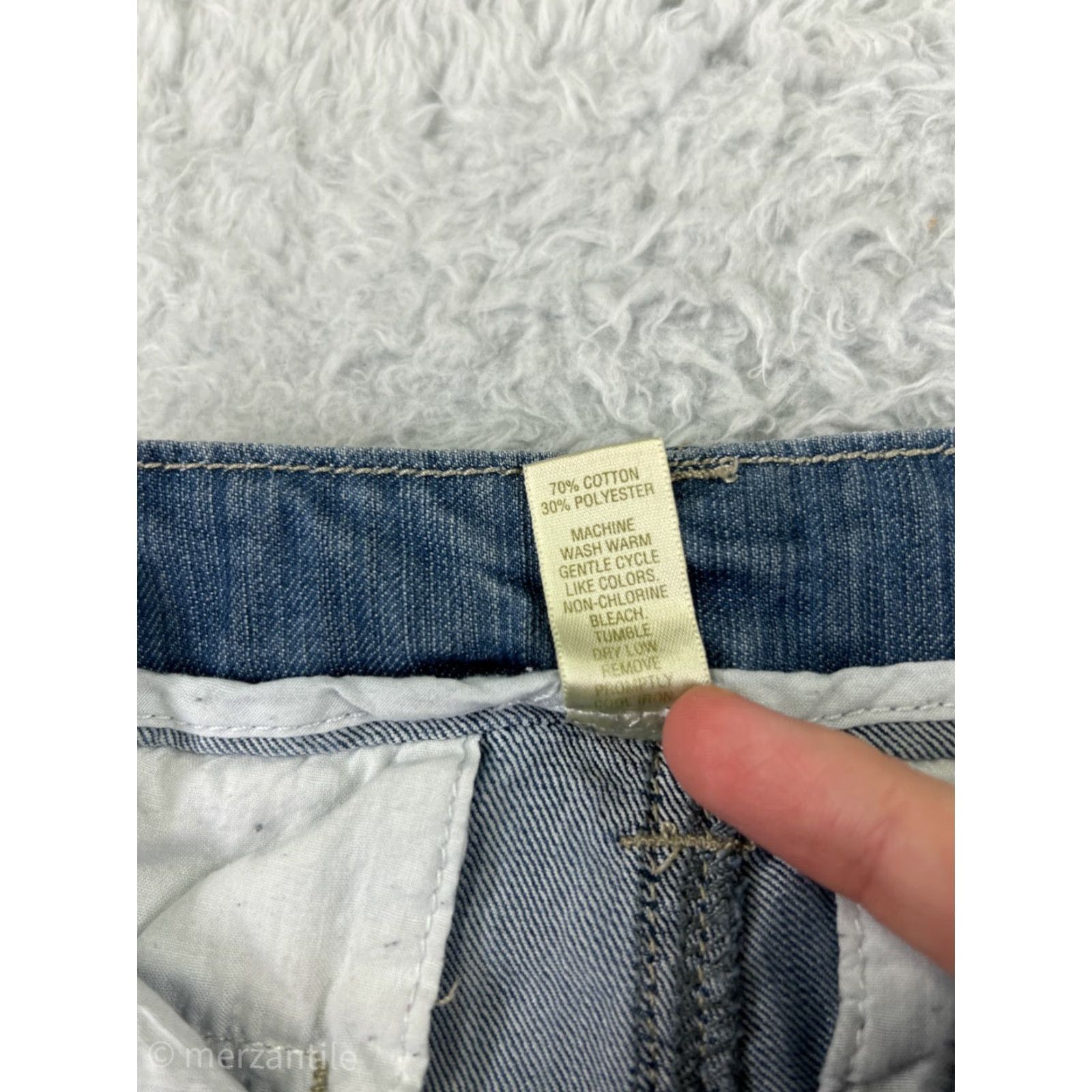 Vintage Passports Jeans Womens 6 Blue Denim Flared Mid Rise 29in Inseam 5-Pocket Cotton Blend Jeans Size 28" / US 6 / IT 42 - 5 Thumbnail