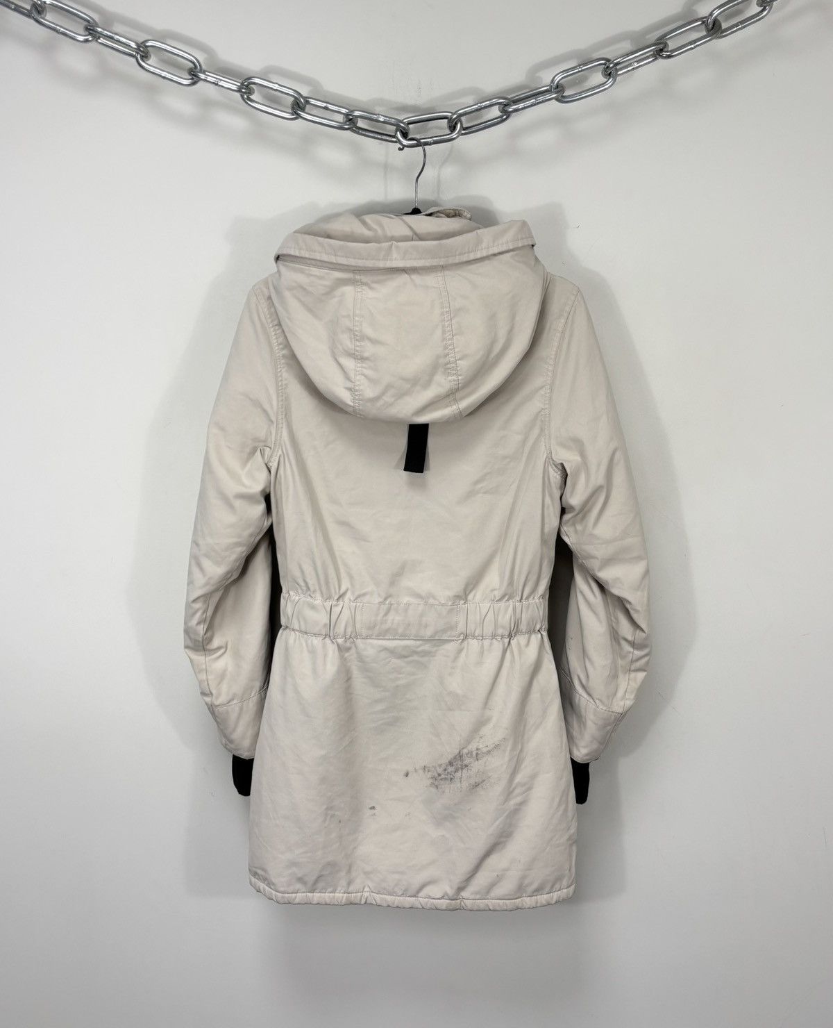 Canada Goose Canada Goode Trillium Women’s Beige Hooded Down Parka Jacket Size XS / US 0-2 / IT 36-38 - 3 Thumbnail
