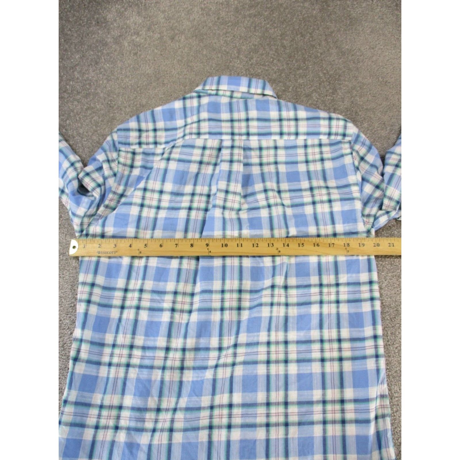 Vineyard Vines VINTAGE Vineyard Vines Whale Shirt Mens Small Plaid Button-Down Shirt Adult Small Blue White Cotton Slim Fit Mens Size US S / EU 44-46 / 1 - 4 Thumbnail