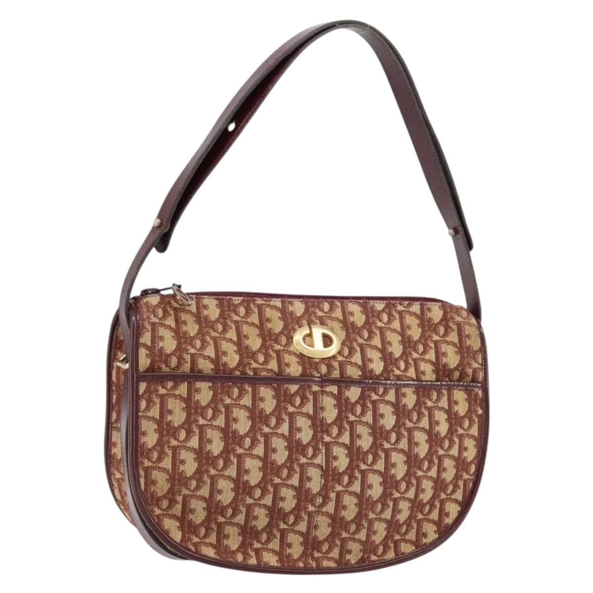 Dior Christian Dior Vintage Trotter Shoulder Bag Canvas Size ONE SIZE - 1 Thumbnail