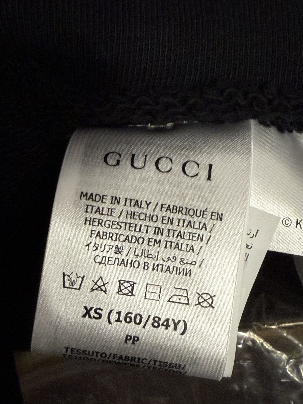 Gucci GUCCI BLACK CROPPED HOODIE Size XS / US 0-2 / IT 36-38 - 3 Thumbnail