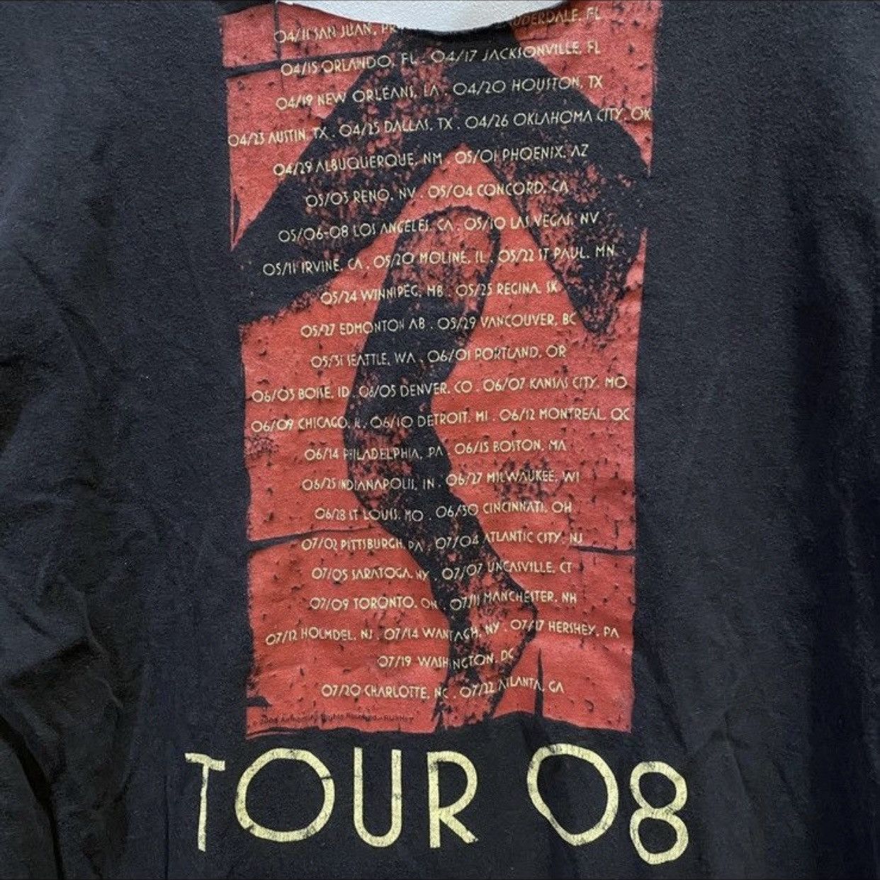 Band Tees × Vintage VINTAGE 2008‼️Rush Band Snakes And Arrows Tour T-Shirts Size US XL / EU 56 / 4 - 4 Thumbnail