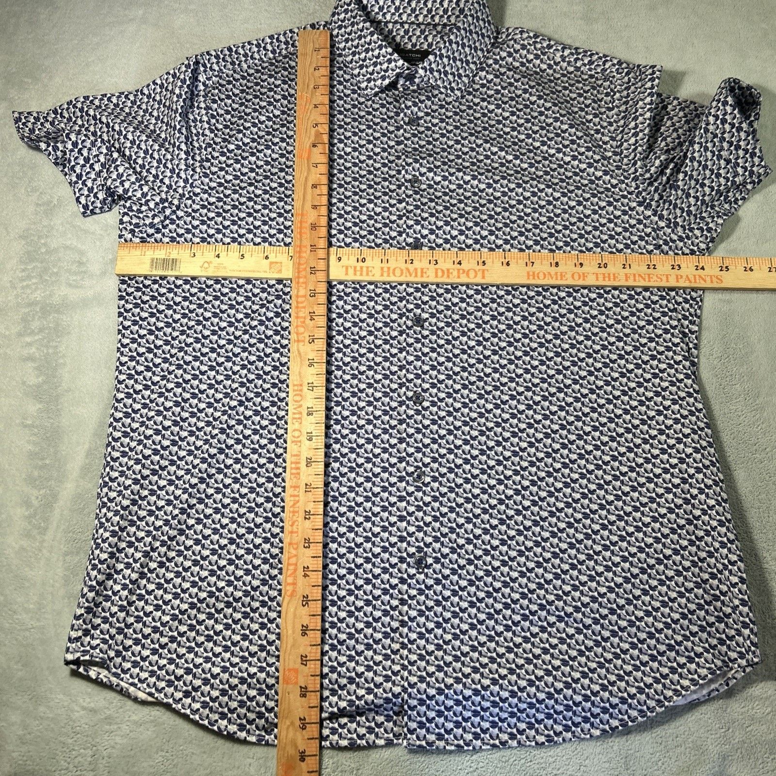 BUGATCHI Bugatchi 8 Way Stretch Geometric Polo Shirt Medium Size US M / EU 48-50 / 2 - 8 Thumbnail