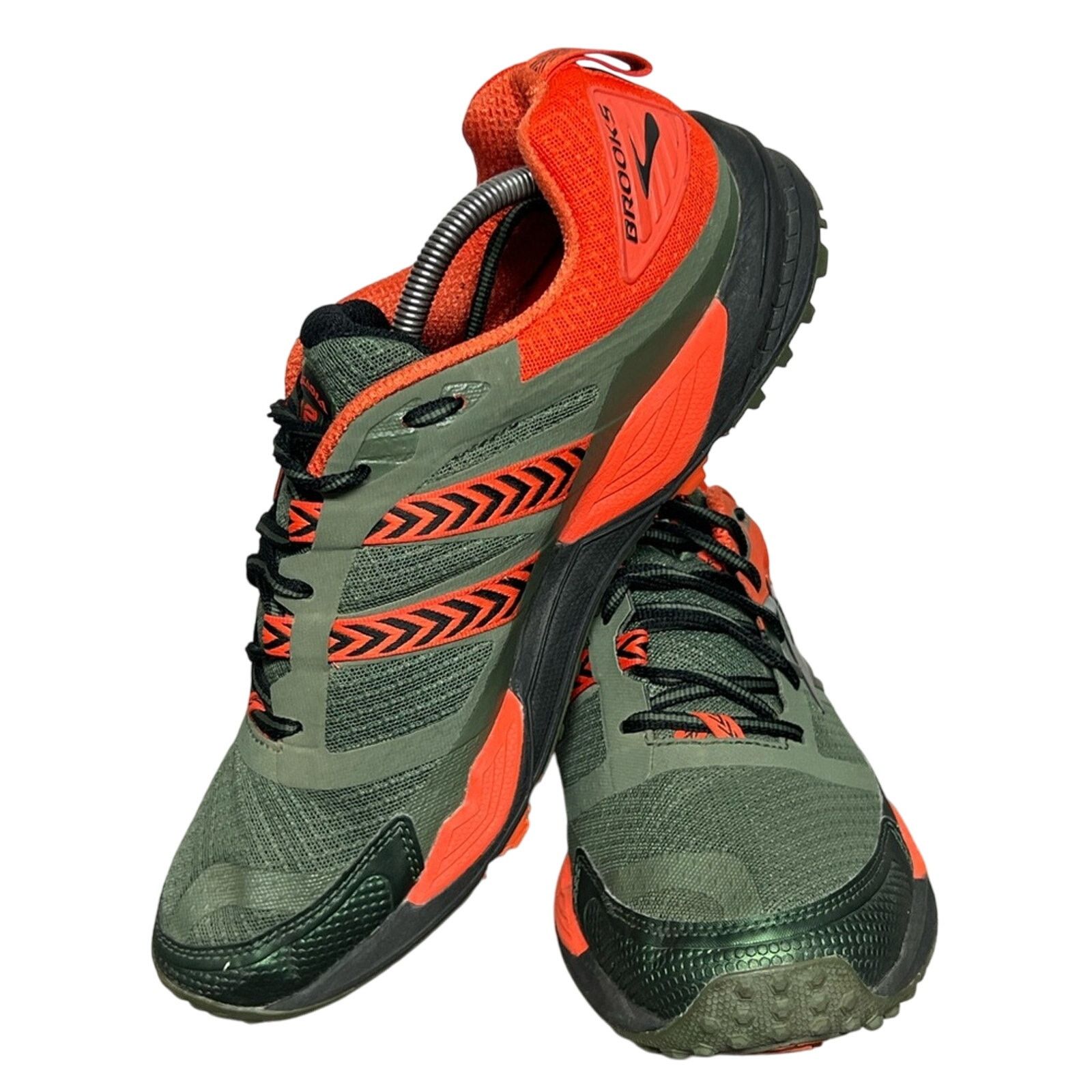 Brooks Men’s Brooks Cascadia 12 Trail Green / Orange Shoes SIZE 11 Size US 11 / EU 44 - 4 Thumbnail