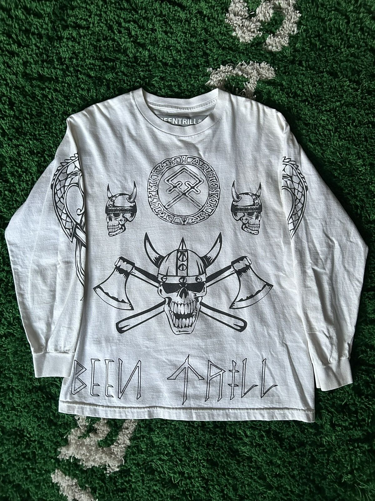 Been Trill Been Trill White Longsleeve T-Shirt Size Large Preowned Size US L / EU 52-54 / 3 - 1 Thumbnail