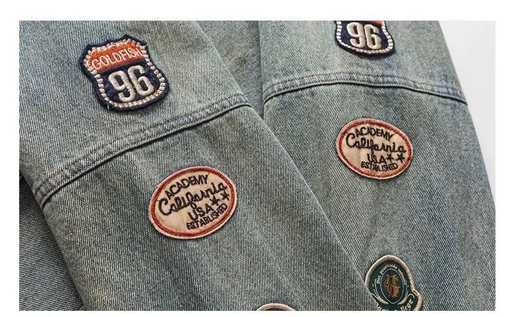 Vintage American vintage denim jacket bomber oversize y2k unisex Size US L / EU 52-54 / 3 - 8 Thumbnail