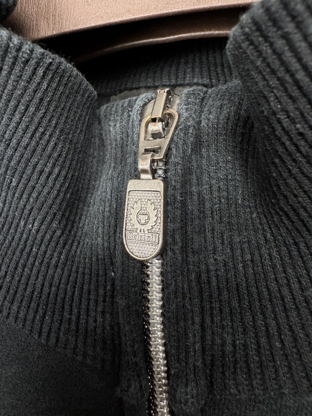 Belstaff Belstaff vintage big logo black full double zip sweater Size US M / EU 48-50 / 2 - 6 Thumbnail