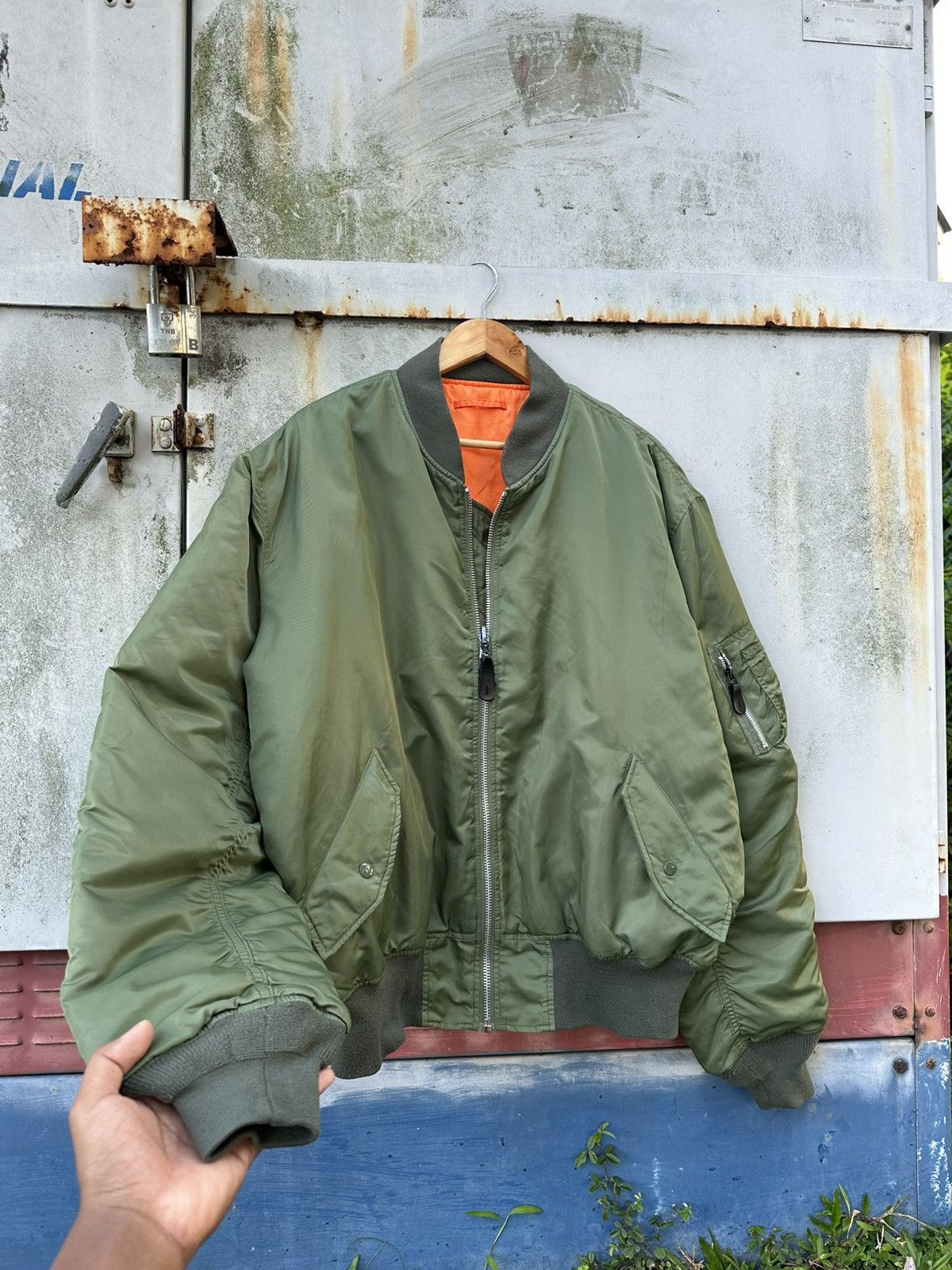 Vintage 🪖Vintage Oversized Knox Armory Military Bomber Jacket Size US XXL / EU 58 / 5 - 8 Thumbnail