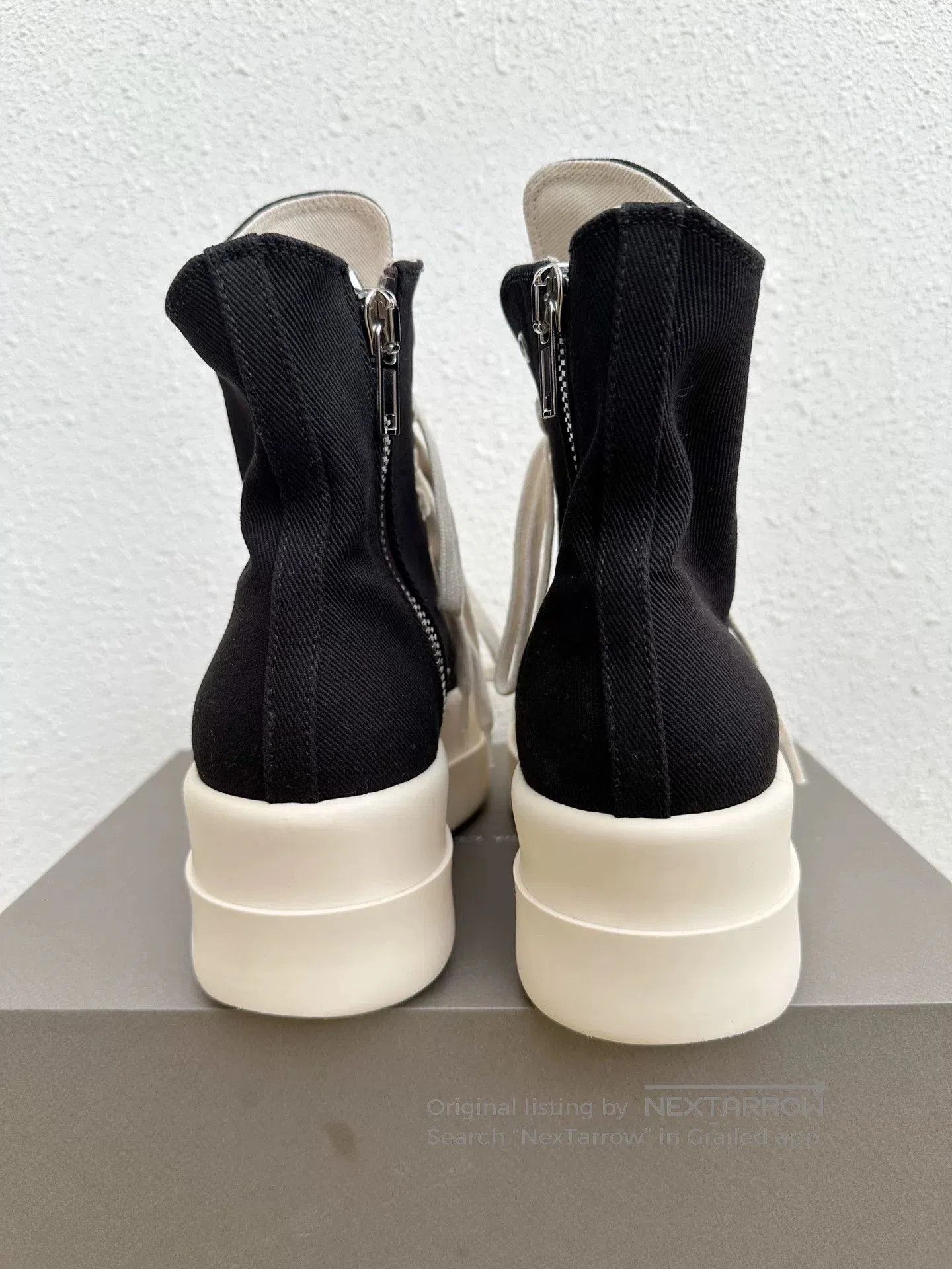 Rick Owens Drkshdw Rick Owens DRKSHDW Canvas Thick Sole Sneakers. Size US 7 / EU 40 - 6 Thumbnail