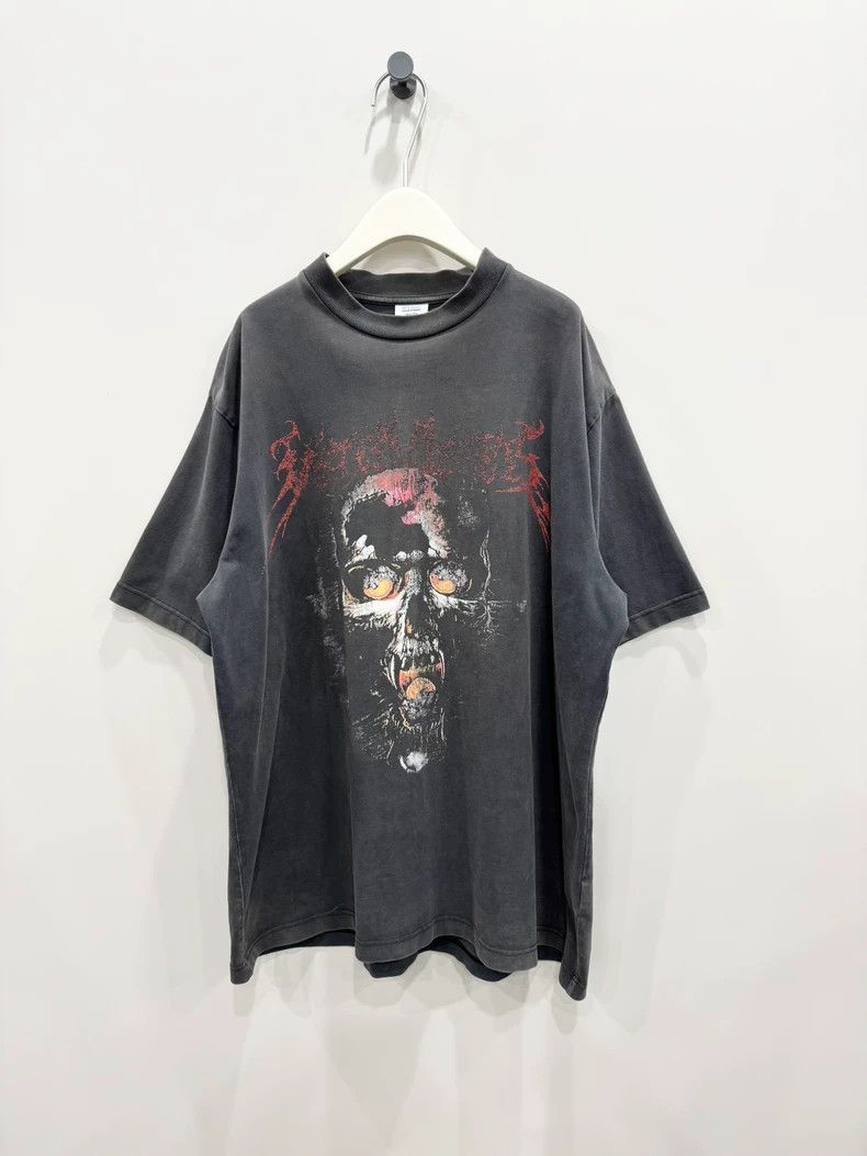 Vetements Vetements Frontal Ghost Face Washed Short Sleeve Size XS Size US XS / EU 42 / 0 - 1 Thumbnail