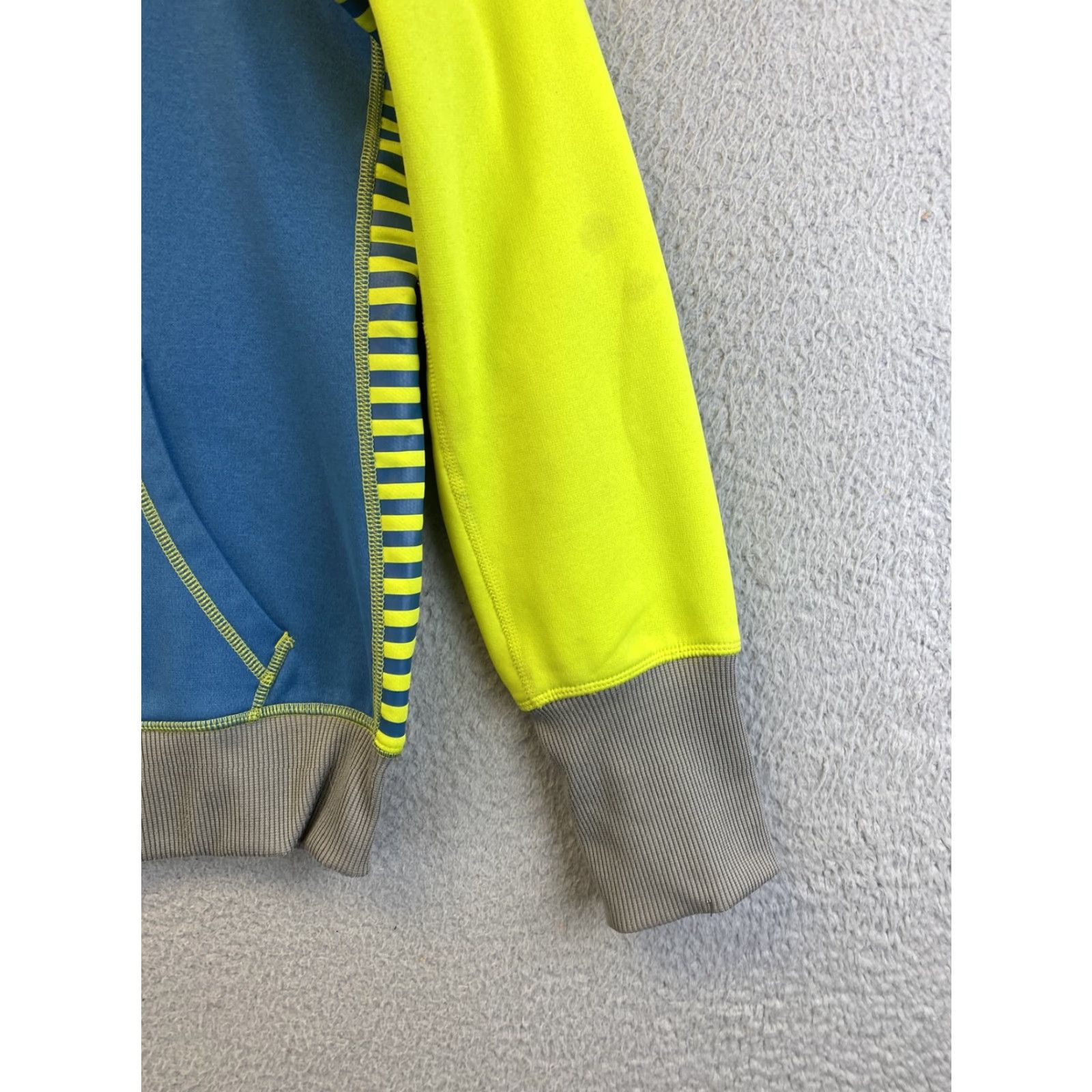 Nike VINTAGE Nike Hoodie Women full zip Therma-FIT Swoosh Logo Neon Blue Size M 36-62 Sweatshirt Gym Activewear Size M / US 6-8 / IT 42-44 - 2 Thumbnail