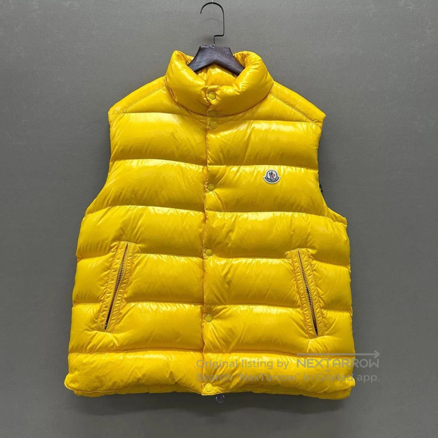 Moncler Yellow Puffer Vest . Size US XXL / EU 58 / 5 - 1 Thumbnail