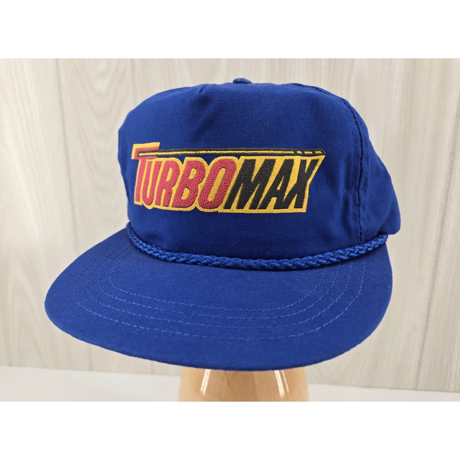 Vintage VINTAGE Unbranded Trucker Hat Rope Blue One Size Men Adjustable Trubomax Hat Size ONE SIZE - 2 Thumbnail
