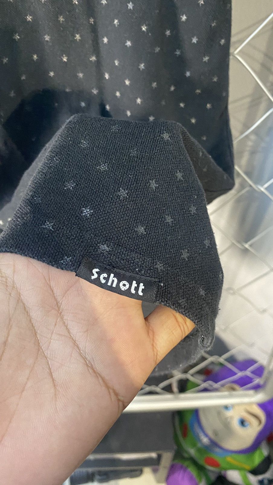 Japanese Brand × Schott × Vintage VINTAGE SCHOTT N.Y.C AOP STAR EMBROIDERY MEDIUM COLLAR TEE Size US M / EU 48-50 / 2 - 9 Thumbnail