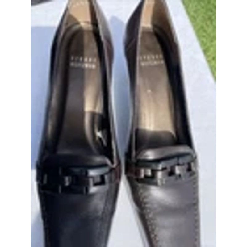 Stuart Weitzman Womens STUART WEITZMAN Brown Square Toe Block Heels Size US 6 / IT 36 - 2 Thumbnail