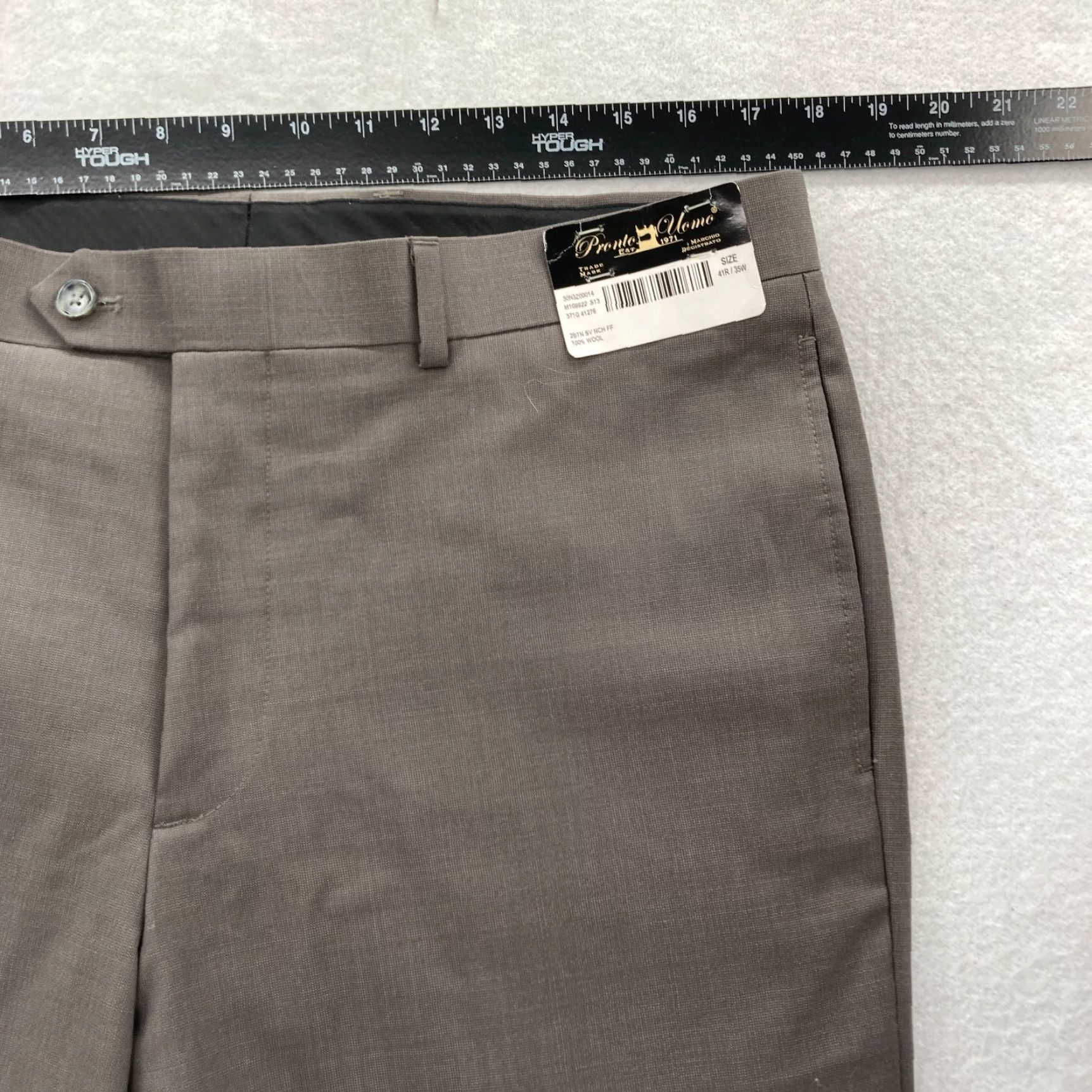 Pronto Uomo Pronto Uomo Mens 41 Brown 100% Wool Dress Pants Slim Straight Leg Unhemmed NWT Dress Pants Mens Brown Wool Slim Straight NWT Unhemmed 41 Size US 41 - 6 Thumbnail