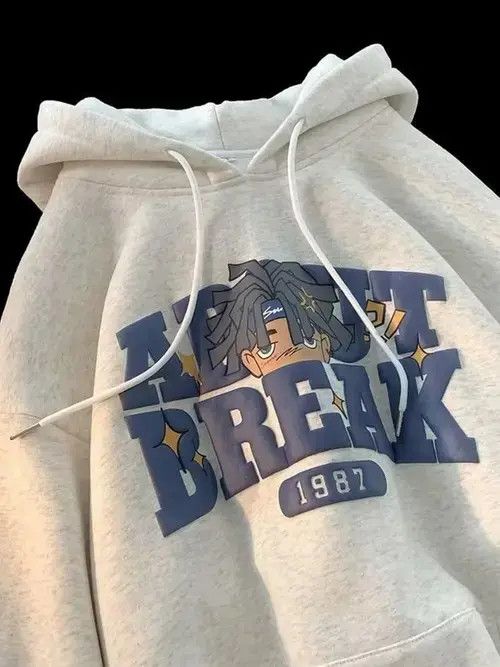Other Vintage Cartoon Printing Graphic Hoodie Sweatshirts Men Size US XXL / EU 58 / 5 - 1 Thumbnail