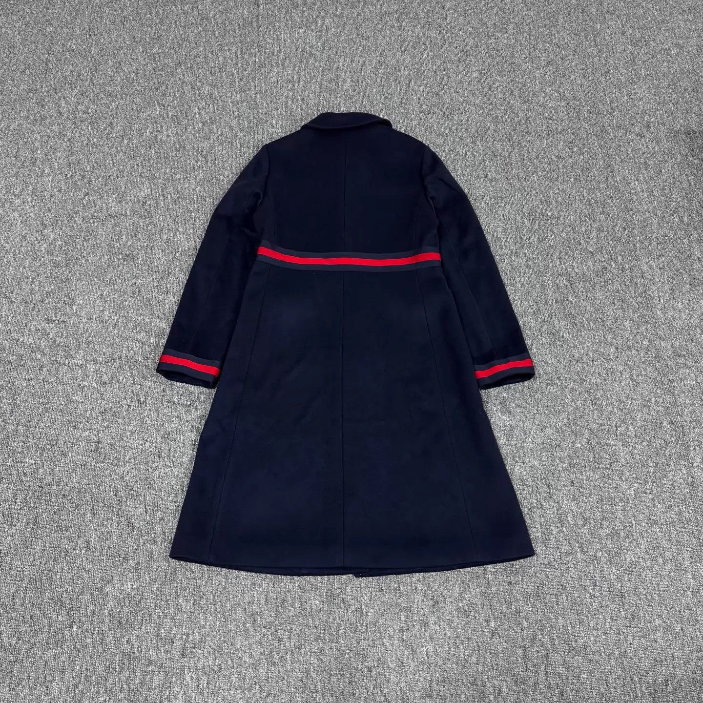 Gucci Gucci Navy Blue Bow Midi Coat 44 New with Tags Size M / US 6-8 / IT 42-44 - 2 Thumbnail
