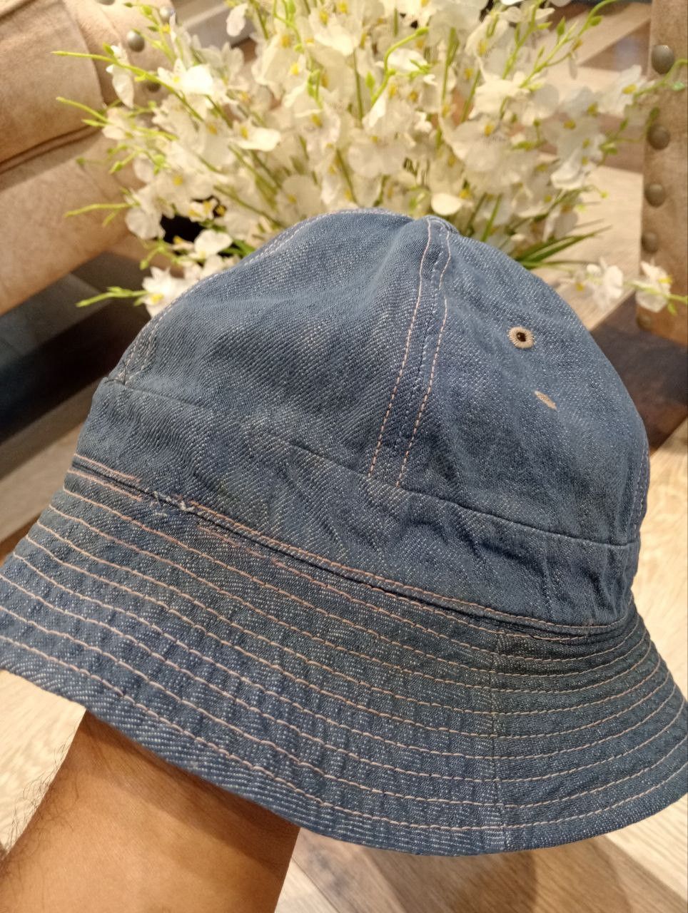 Denime DENIME JAPAN DNM SPORTS BLUE DENIM BUCKET HAT Size ONE SIZE - 8 Thumbnail