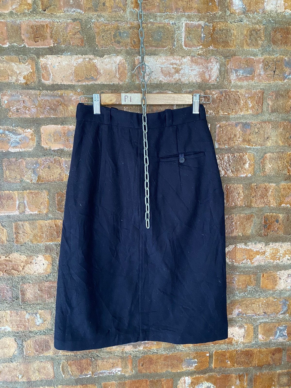 Y's × Yohji Yamamoto 1980s Y’s Wool skirts Size 26" / US 2 / IT 38 - 6 Thumbnail