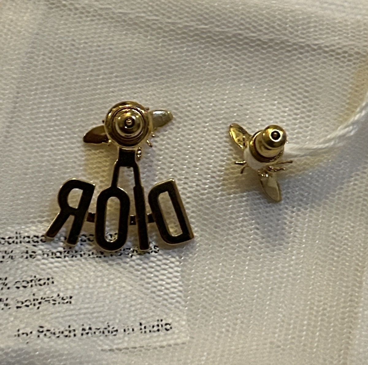 Dior Dior DIO(R)EVOLUTION EARRINGS Gold-Finish Metal Size ONE SIZE - 5 Thumbnail