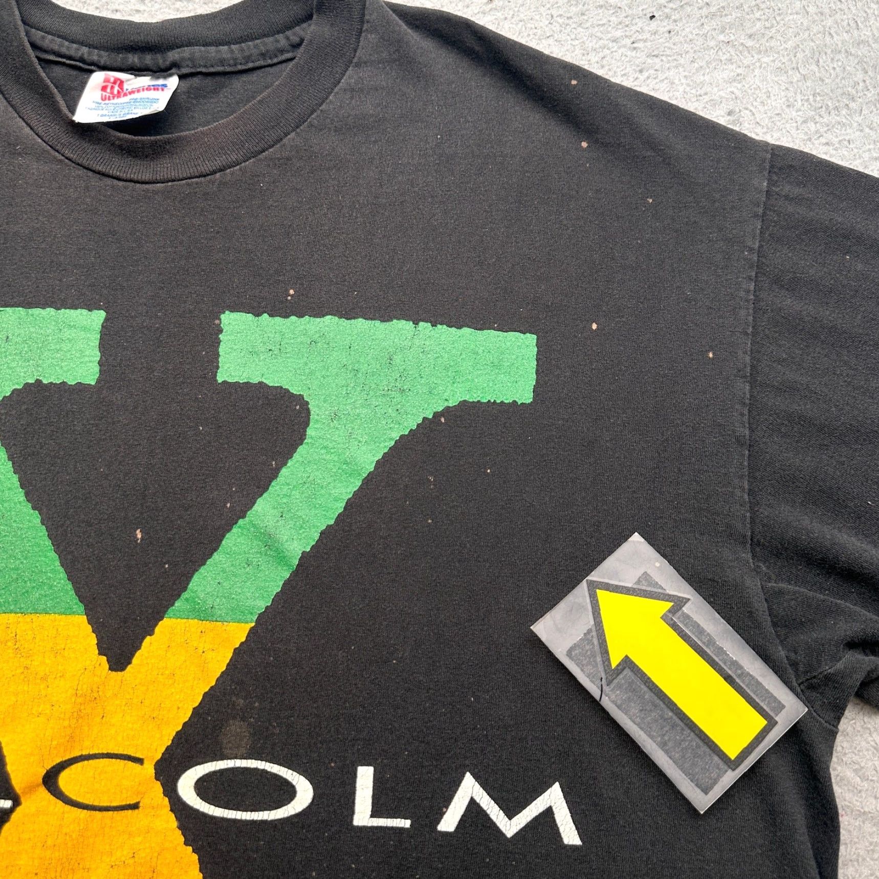 Lee VINTAGE Malcolm X Spike Lee Denzel Washington Movie Film T-Shirt Mens XL Graphic Black Hanes Winterland Size US L / EU 52-54 / 3 - 6 Thumbnail