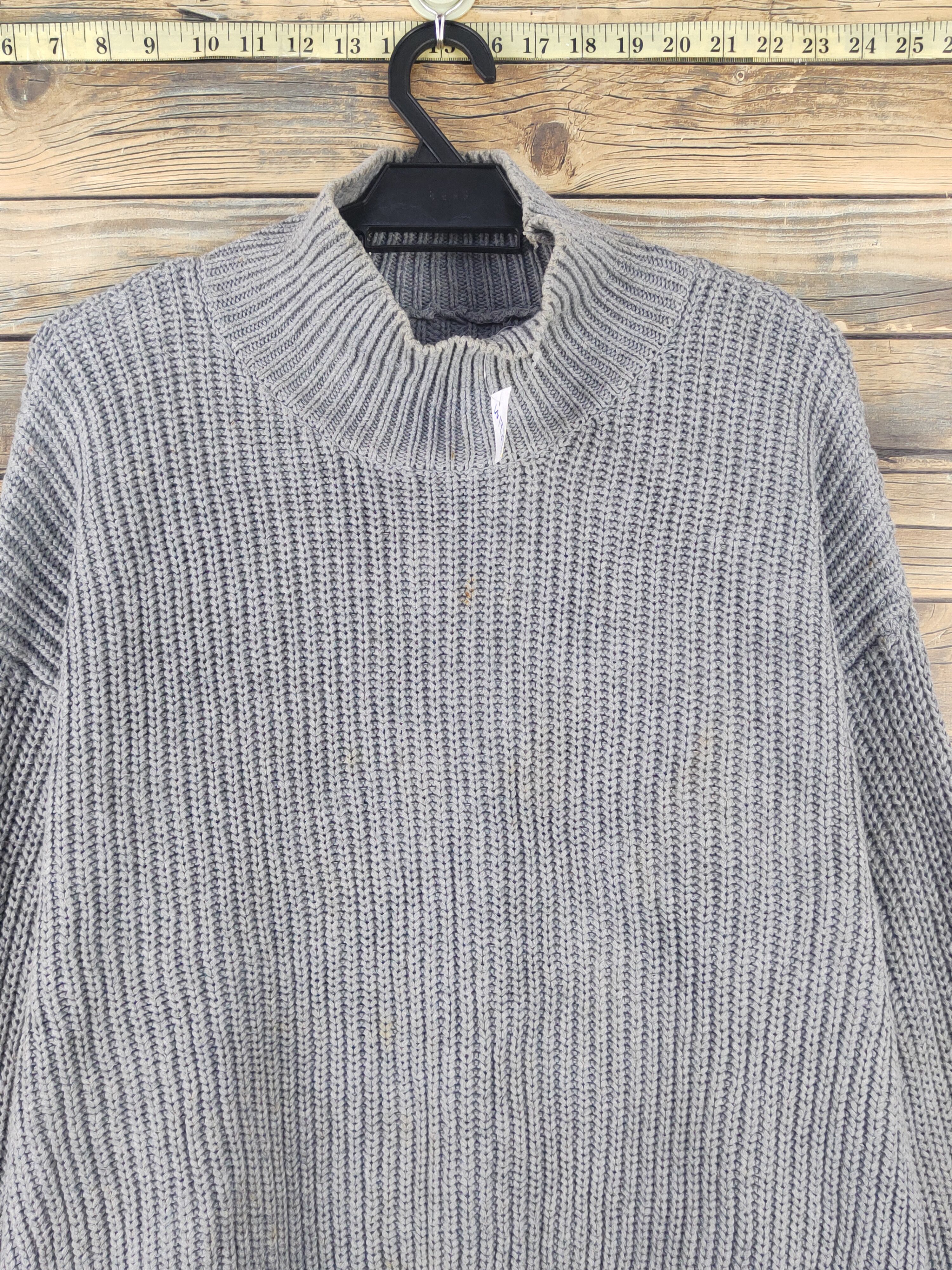 Japanese Brand Nostalgia Gray Knitwear Sweatshirts #W1739 Size US M / EU 48-50 / 2 - 2 Thumbnail