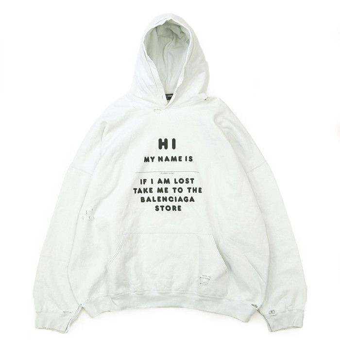 Balenciaga Balenciaga Balenciaga Cotton Hoodie Textile Sweatshirts & Hoodies DUTY FREE for USA Size ONE SIZE - 1 Thumbnail