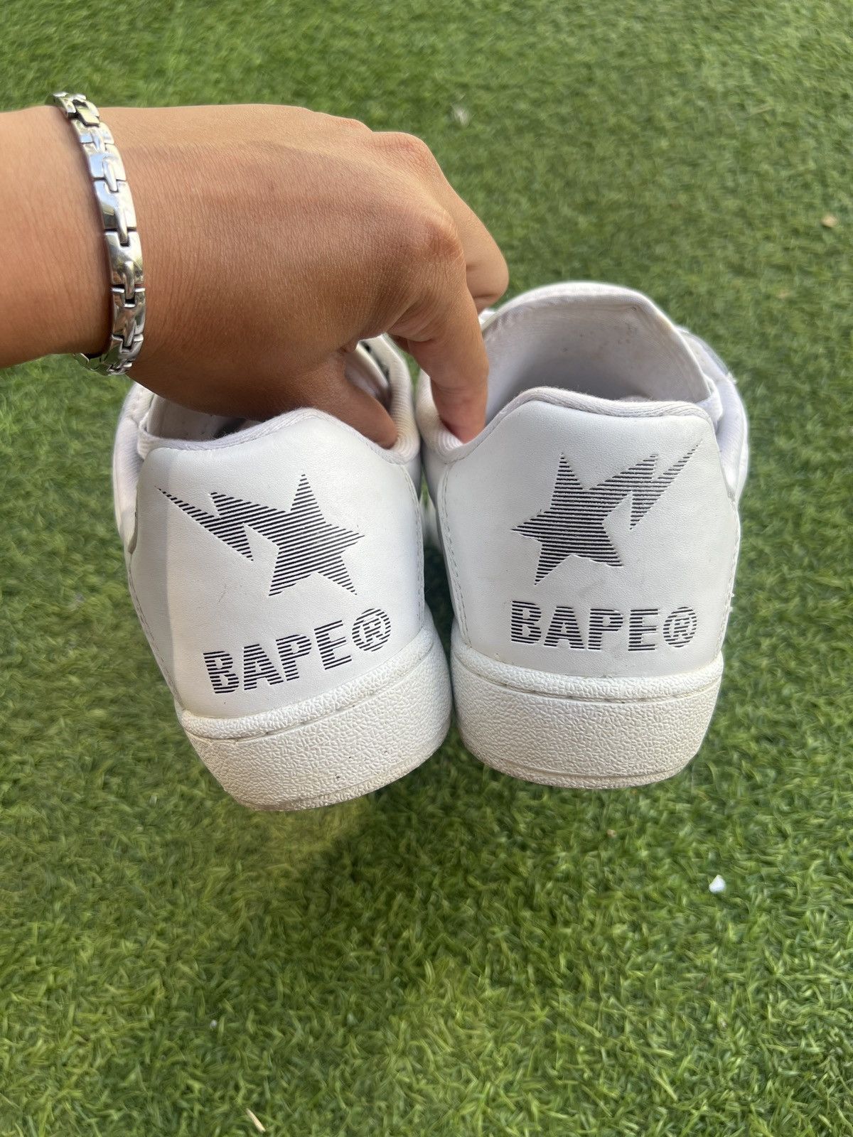 Bape 🦧Bape Skull Sta Camo Green Size US 10 / EU 43 - 5 Thumbnail